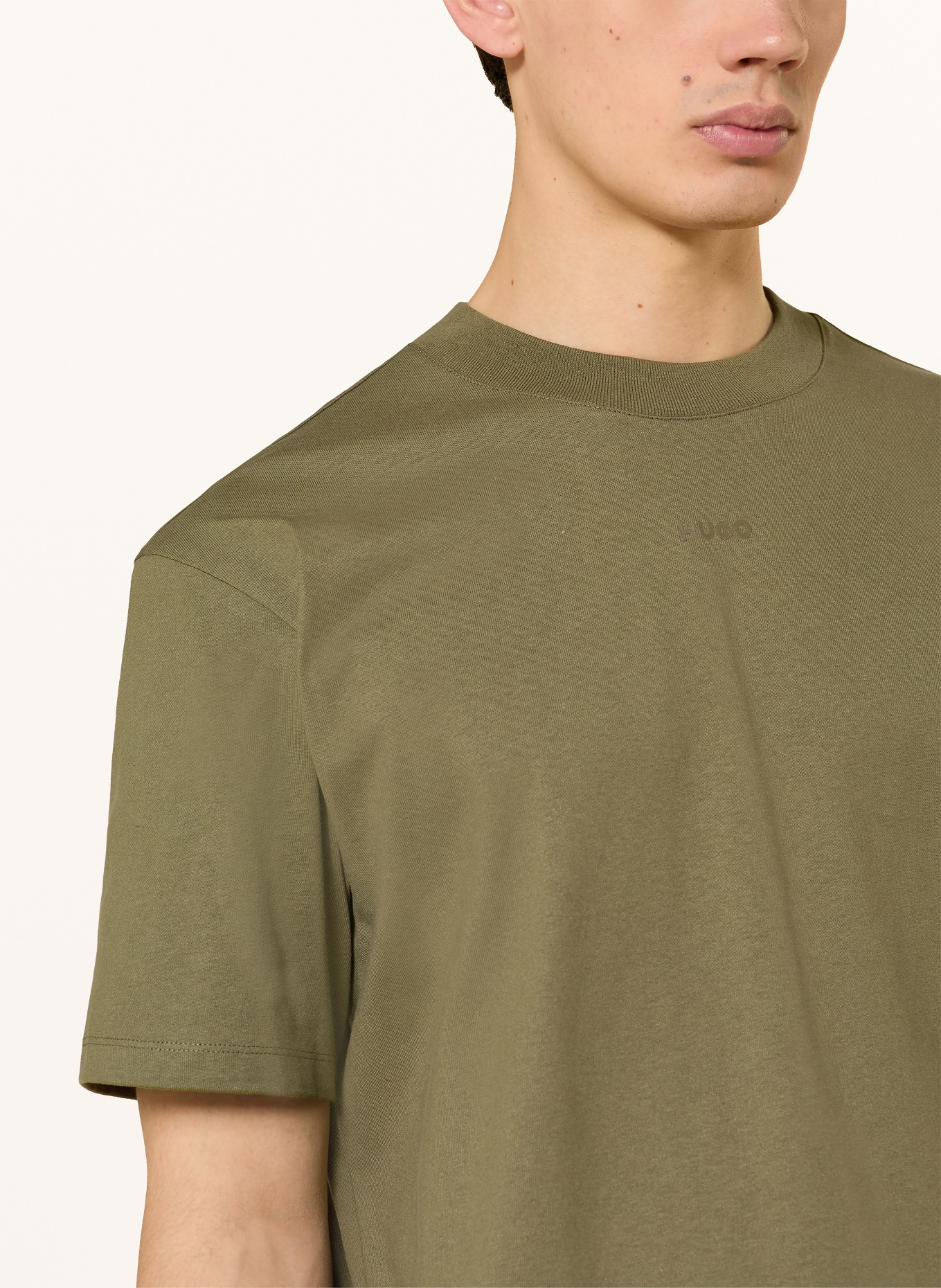 HUGO T-shirt DAPOLINO: OLIJF