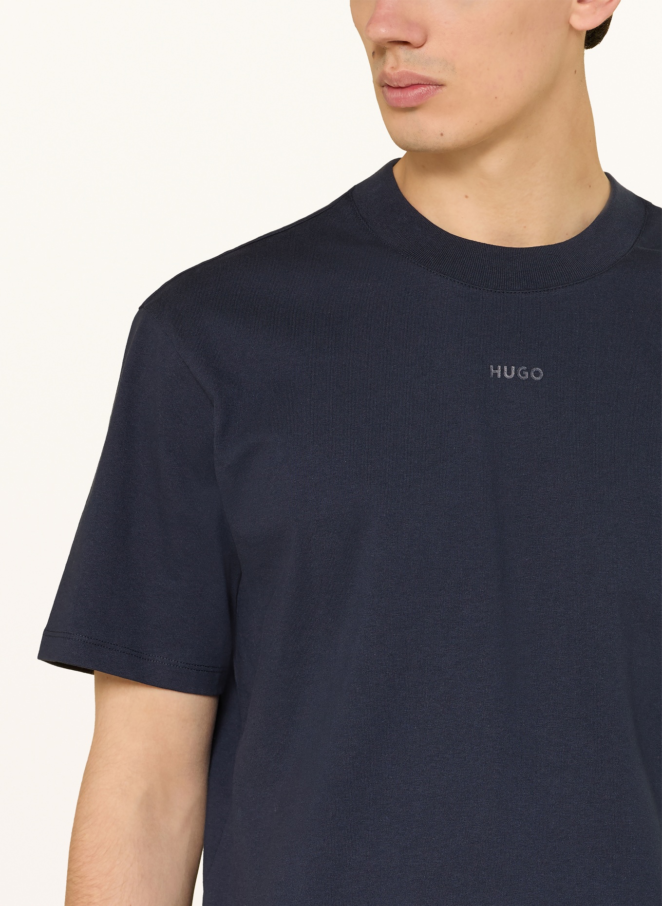 HUGO T-Shirt DAPOLINO: DUNKELBLAU