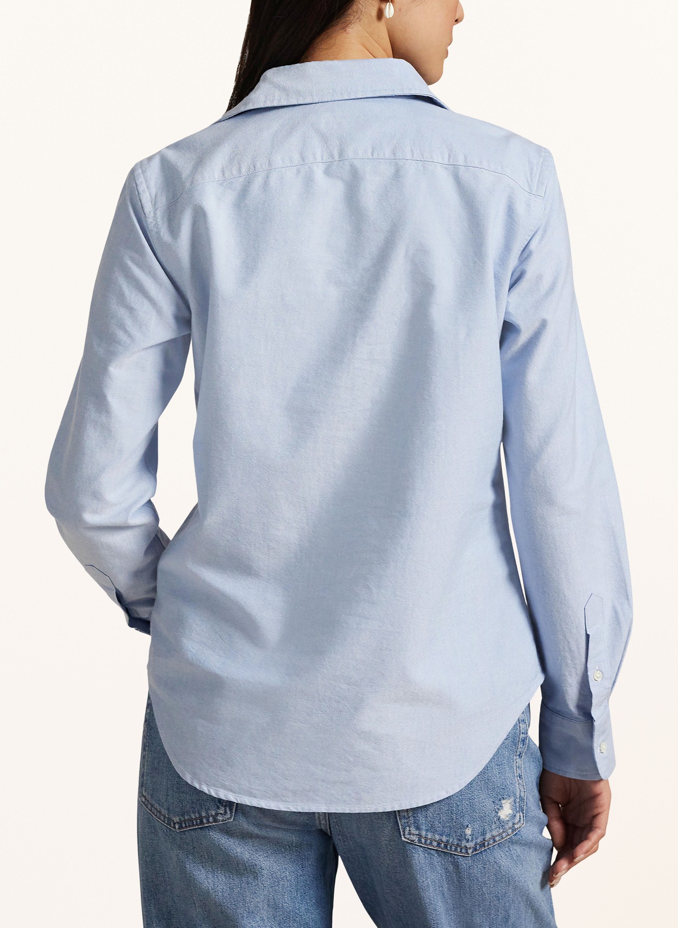 POLO RALPH LAUREN Shirt blouse: LIGHT BLUE