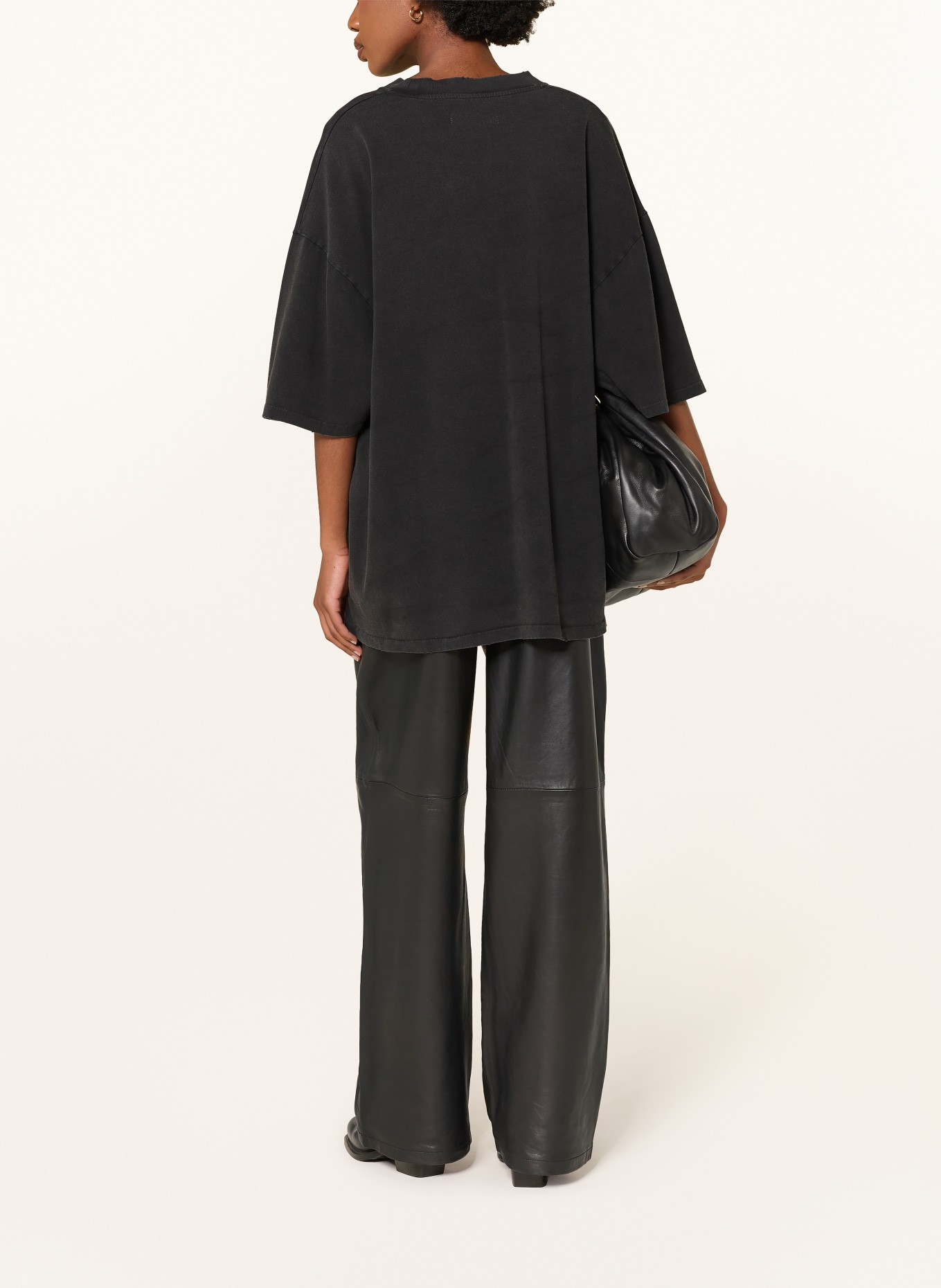 black palms Oversized-Shirt: DUNKELGRAU