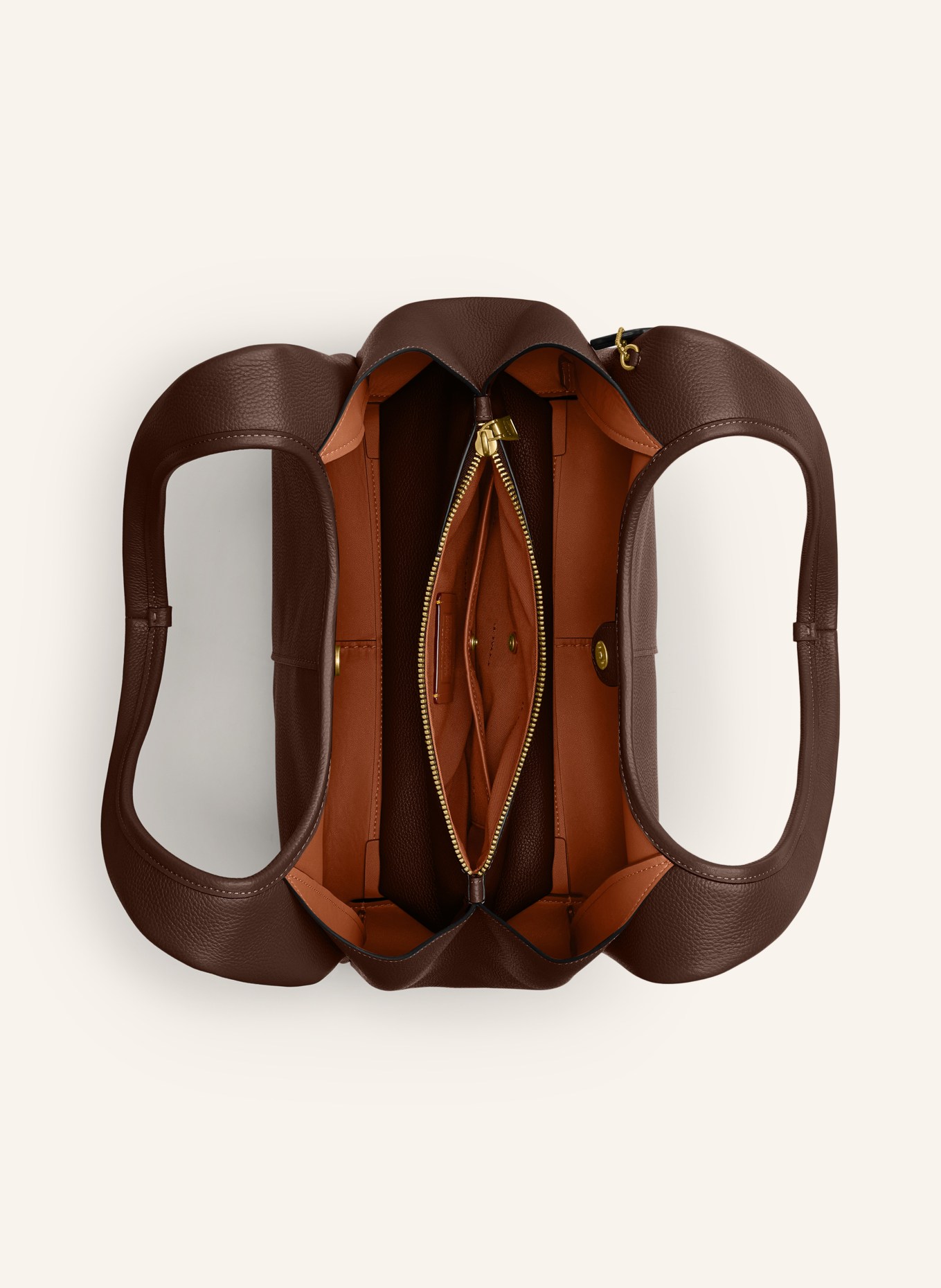 COACH Pouch bag LANA: DARK BROWN