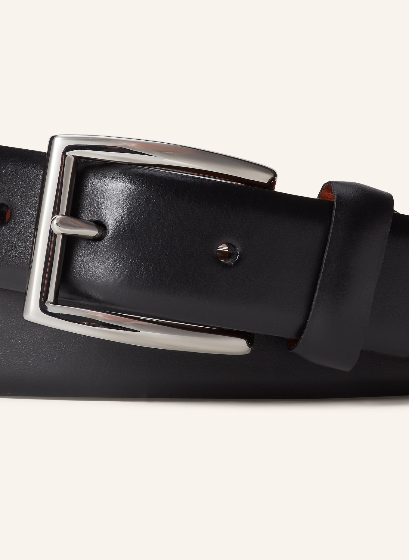 POLO RALPH LAUREN Ledergürtel: SCHWARZ