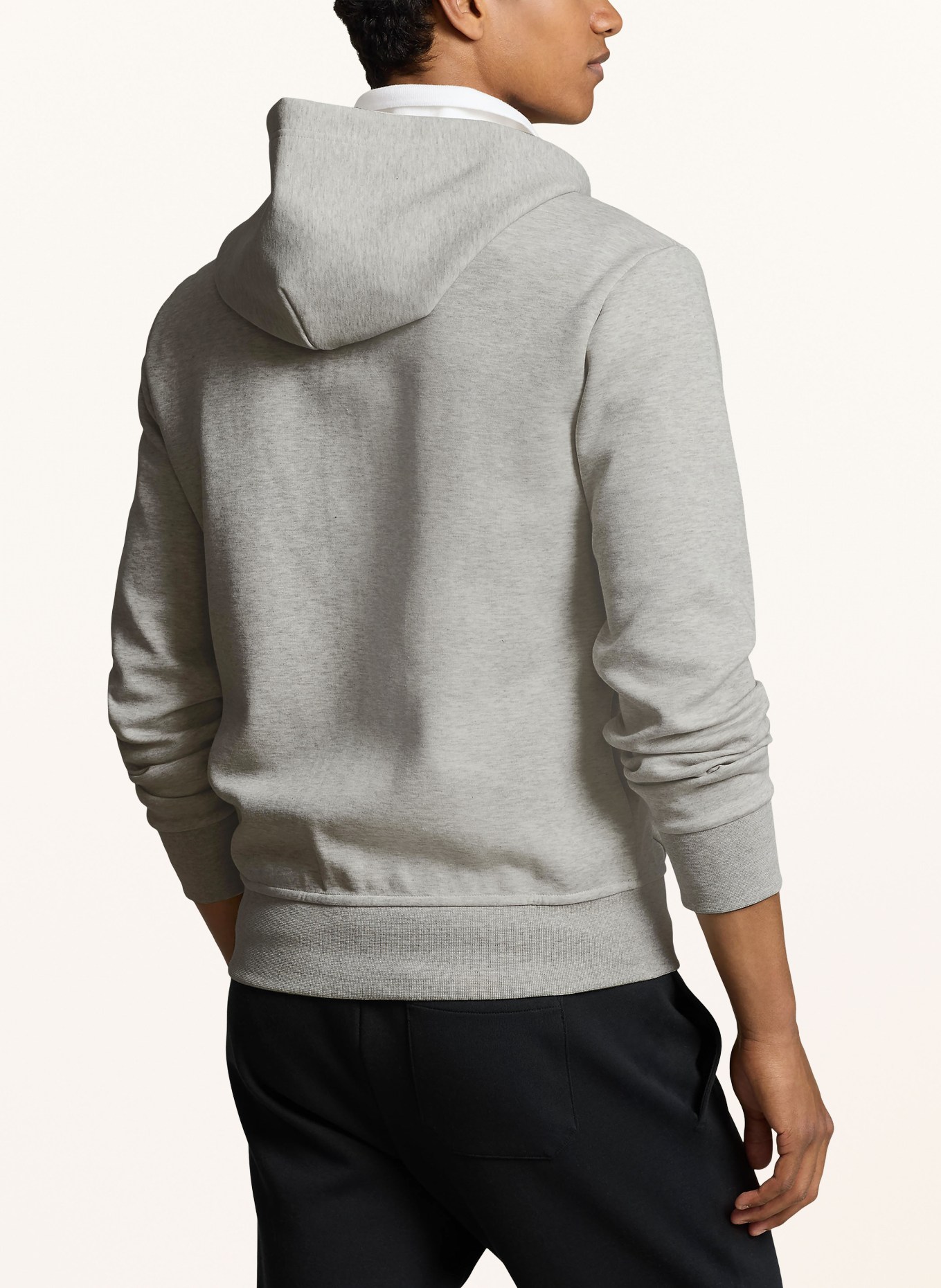 POLO RALPH LAUREN Mikinová bunda: SVĚTLE ŠEDÁ