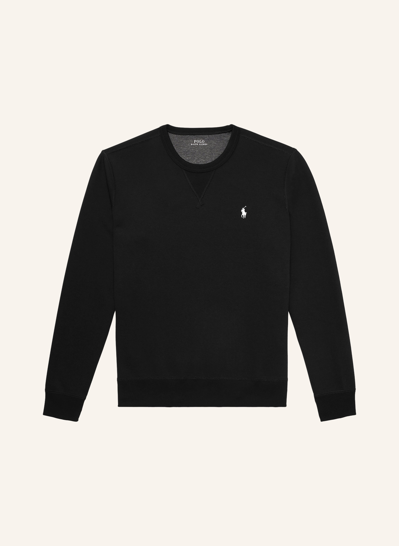POLO RALPH LAUREN Sweatshirt: ZWART / WIT