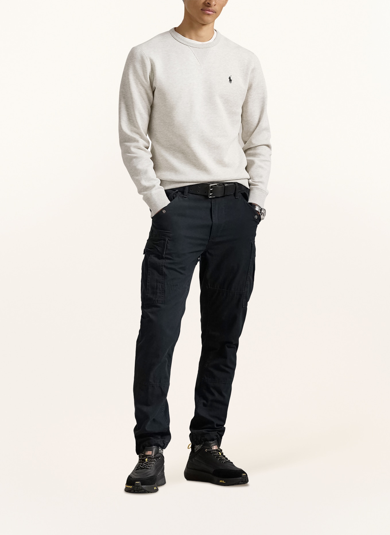 POLO RALPH LAUREN Sweatshirt: LICHTGRIJS