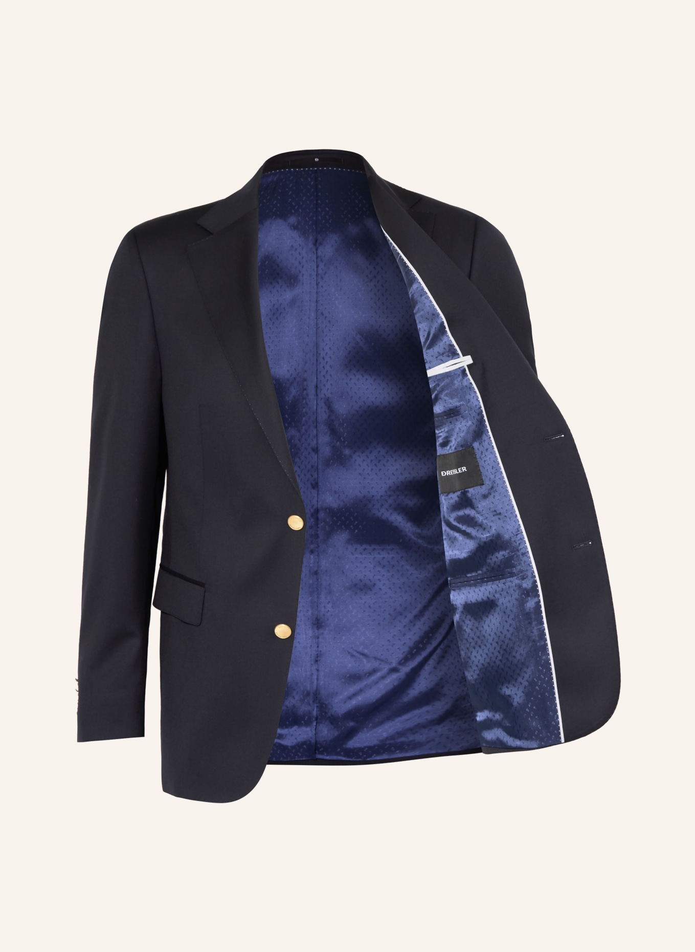 DRESSLER Tailored jacket comfort fit: DARK BLUE