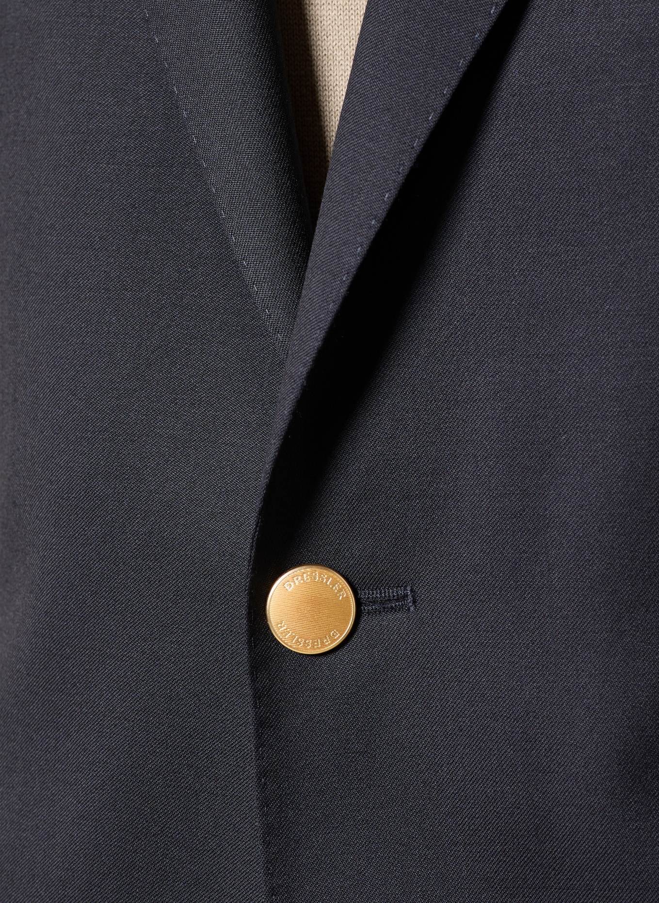 DRESSLER Tailored jacket comfort fit: DARK BLUE