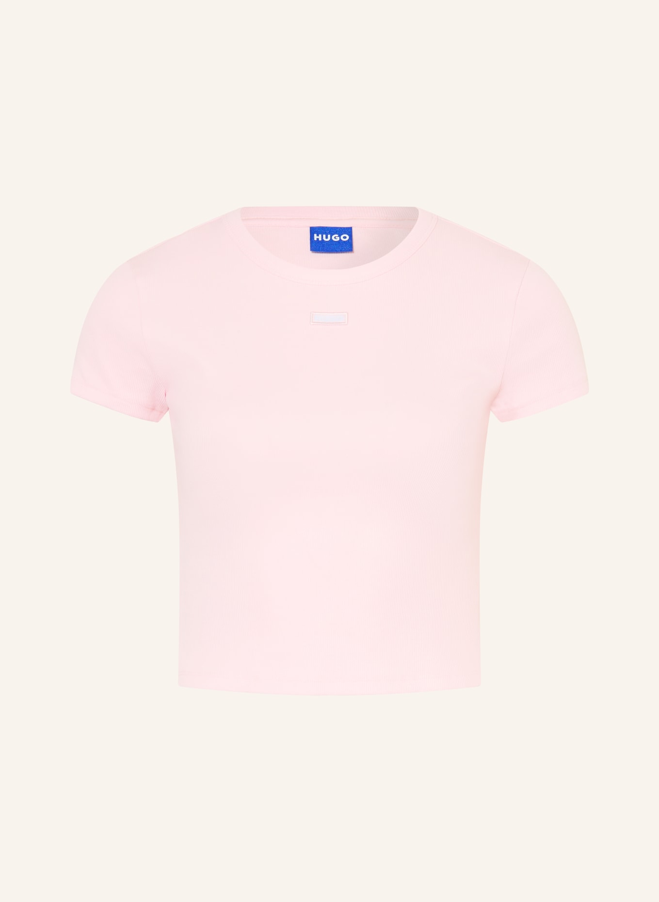HUGO Cropped-Shirt: HELLROSA