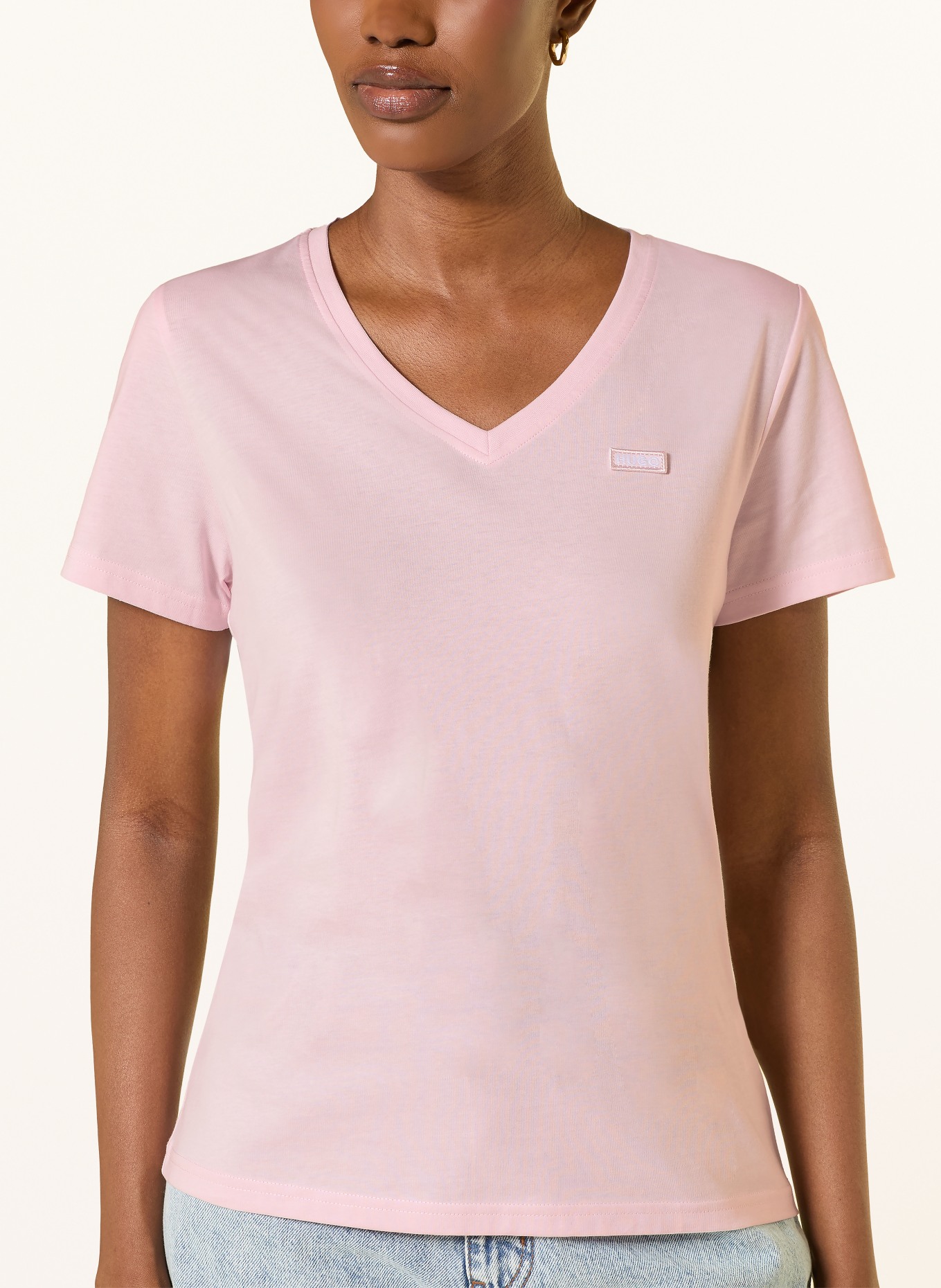 HUGO T-shirt: LIGHT PINK