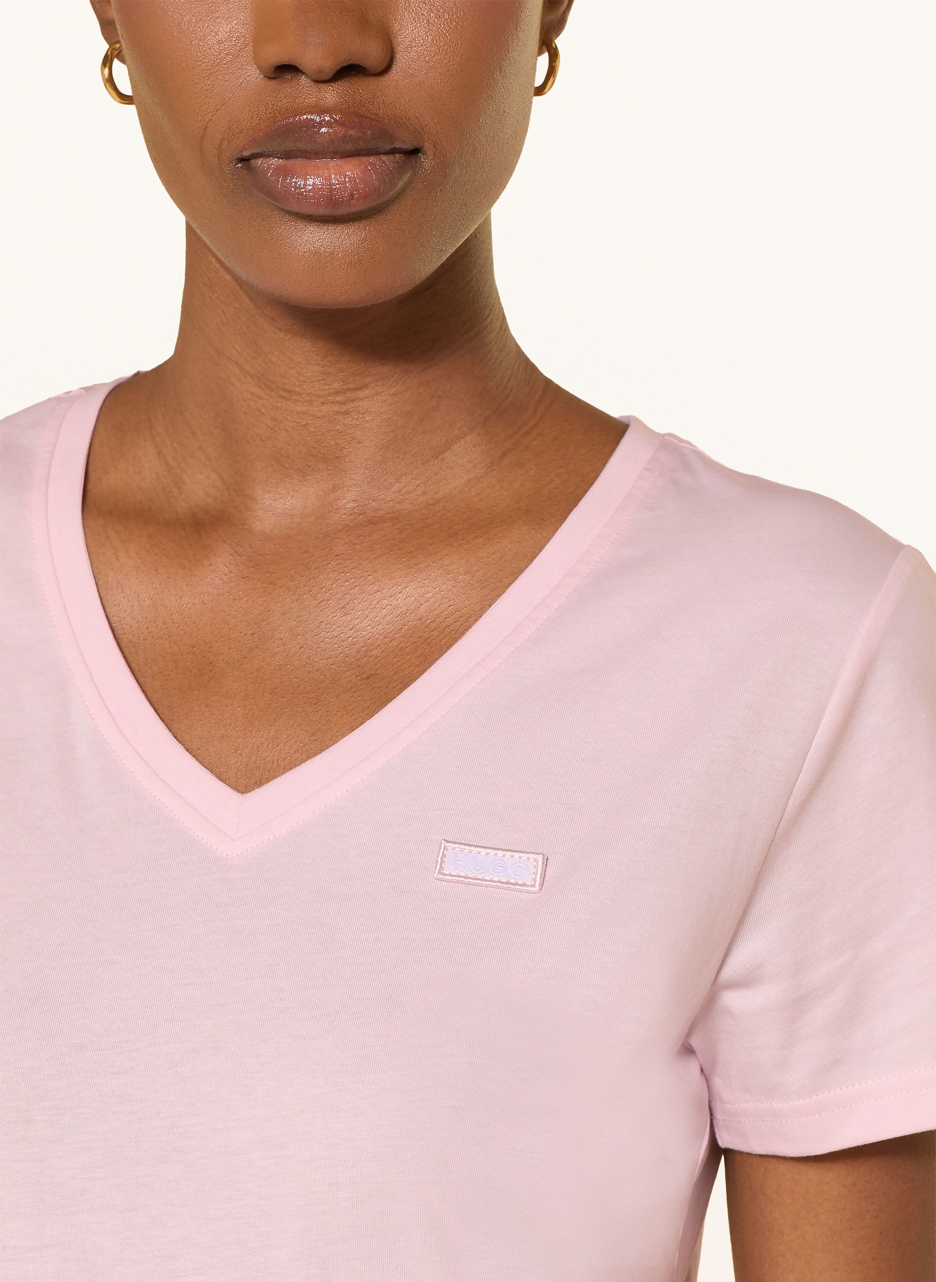 HUGO T-shirt: LIGHT PINK
