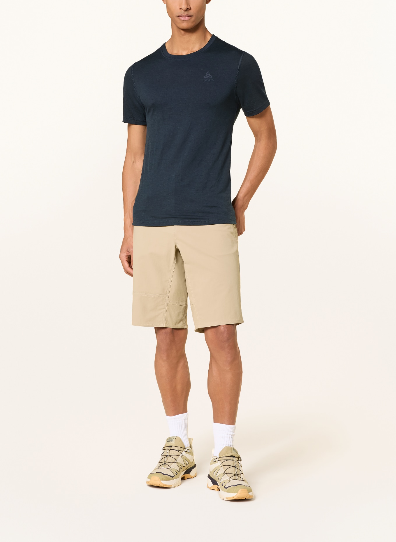 odlo Funktionswäsche-Shirt NATURAL MERINO 160 aus Merinowolle: DUNKELBLAU
