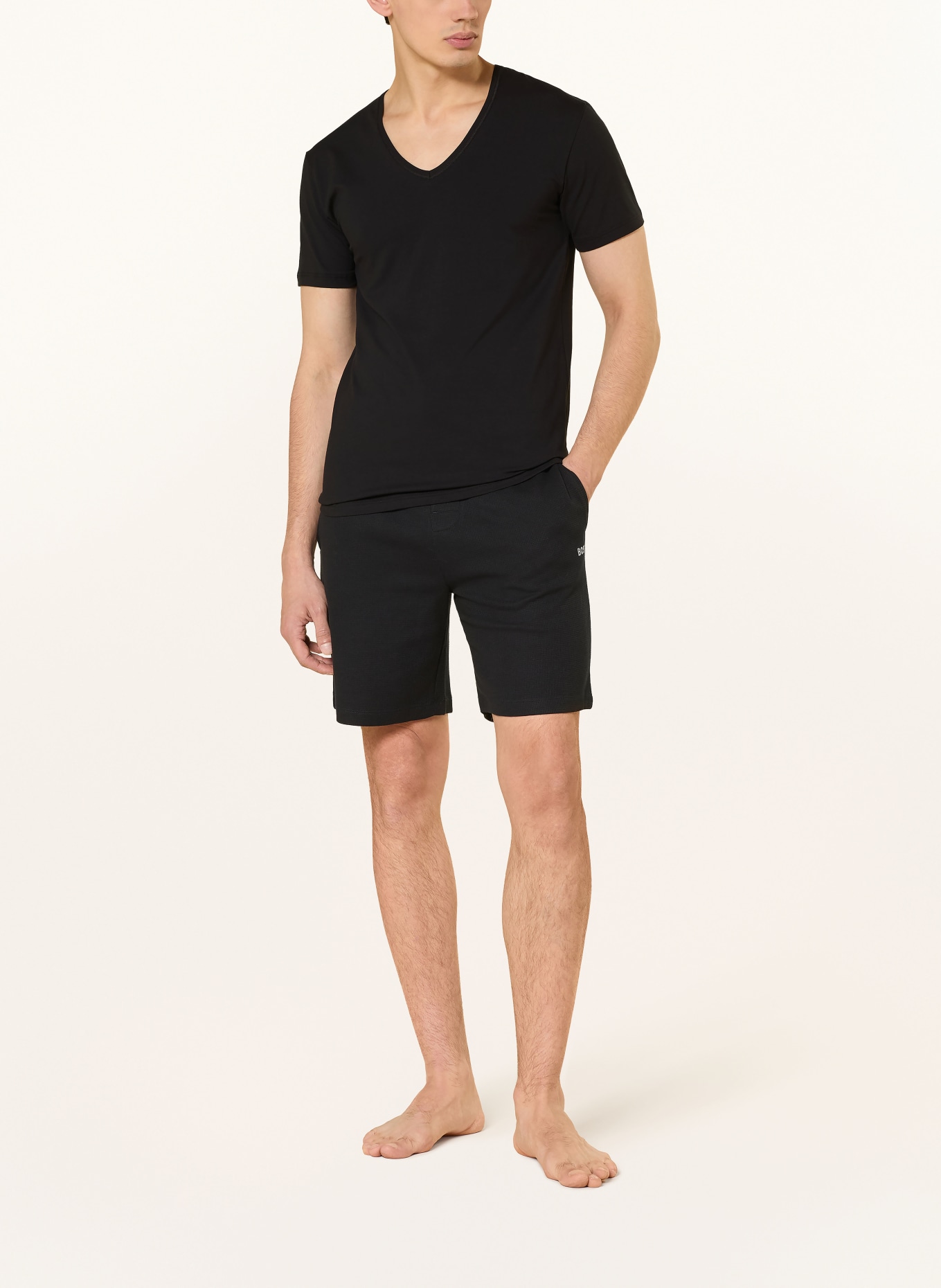 CALIDA Schlafshirt COTTON CODE: SCHWARZ