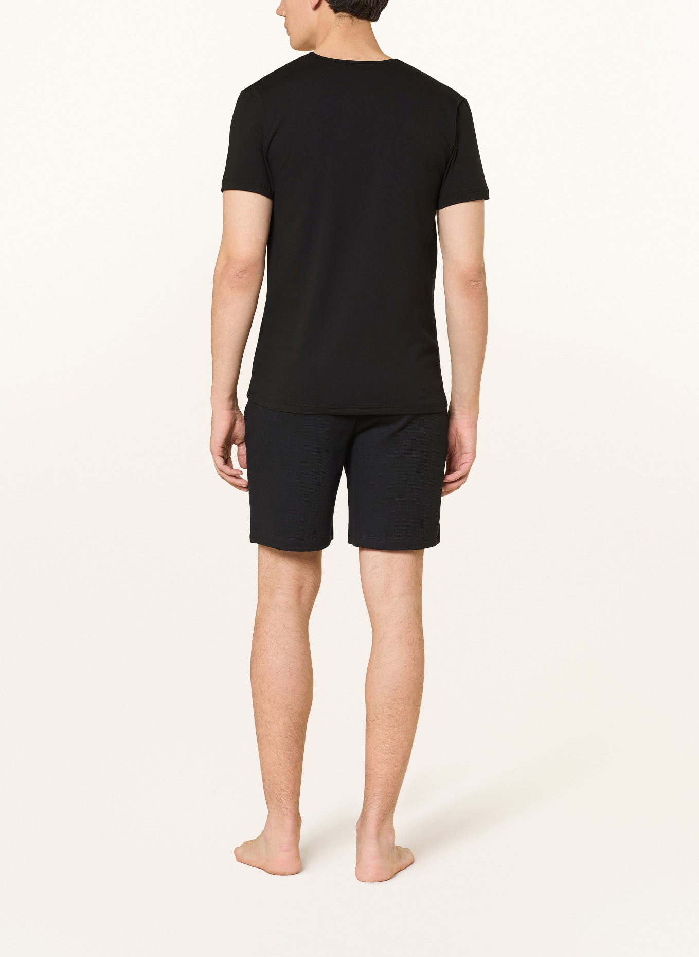 CALIDA Schlafshirt COTTON CODE: SCHWARZ