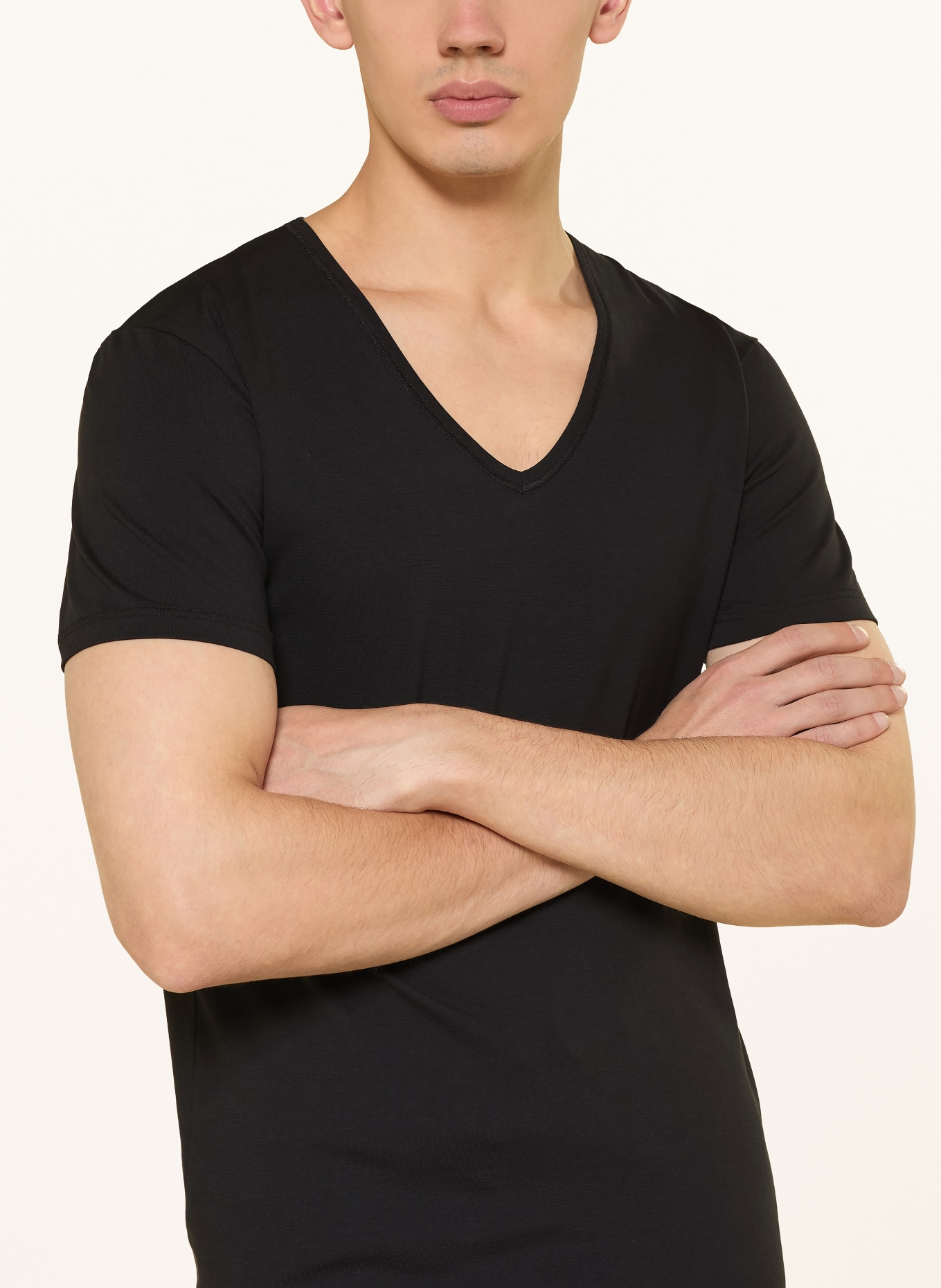 CALIDA Schlafshirt COTTON CODE: SCHWARZ