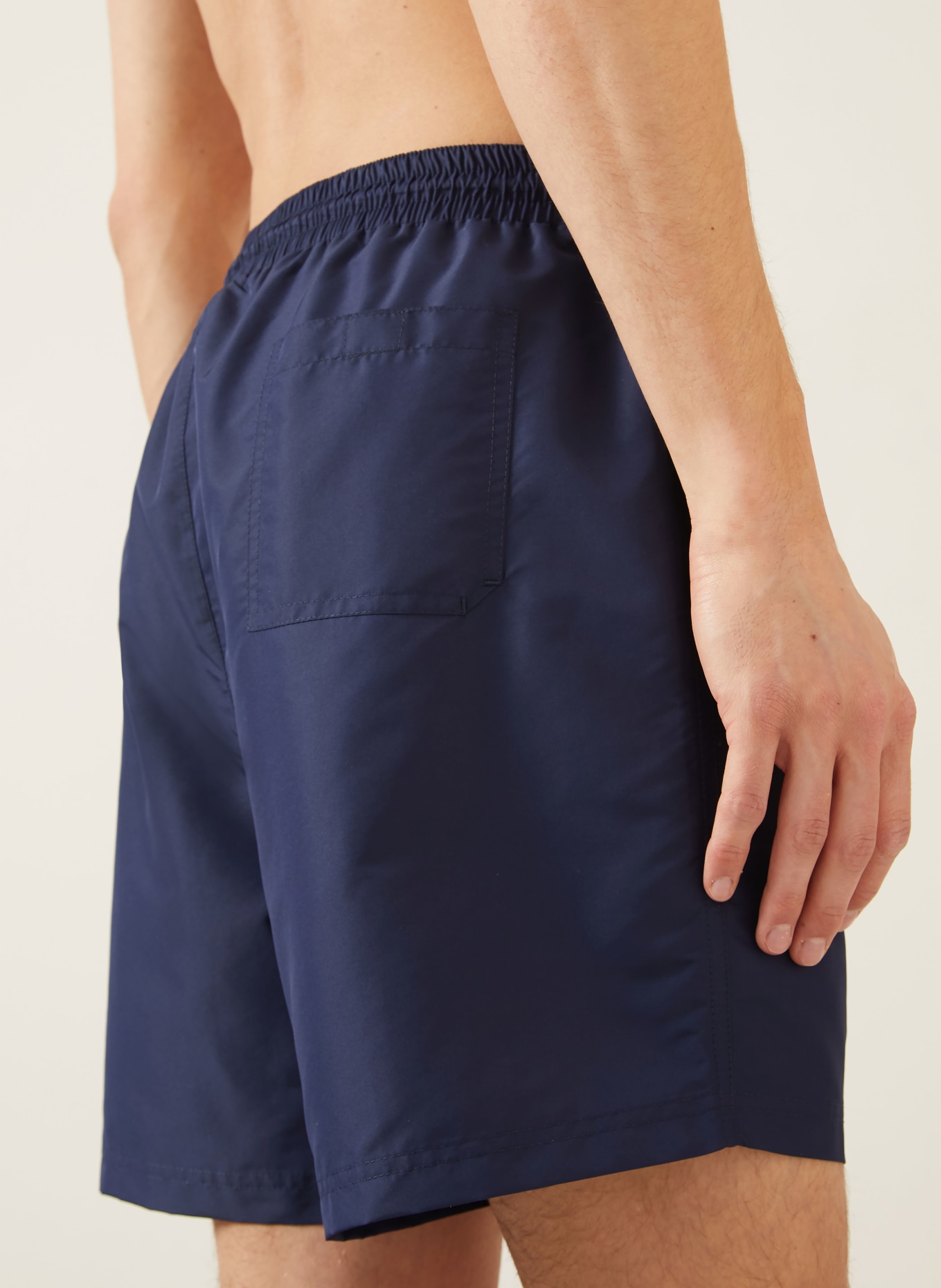 BRUNELLO CUCINELLI zwemshort: DONKERBLAUW