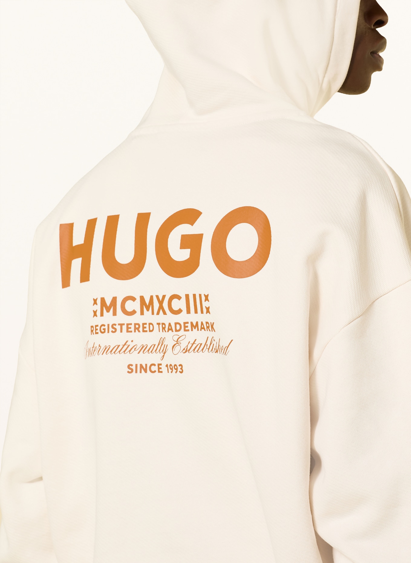 HUGO Hoodie NAZARDO: ECRU