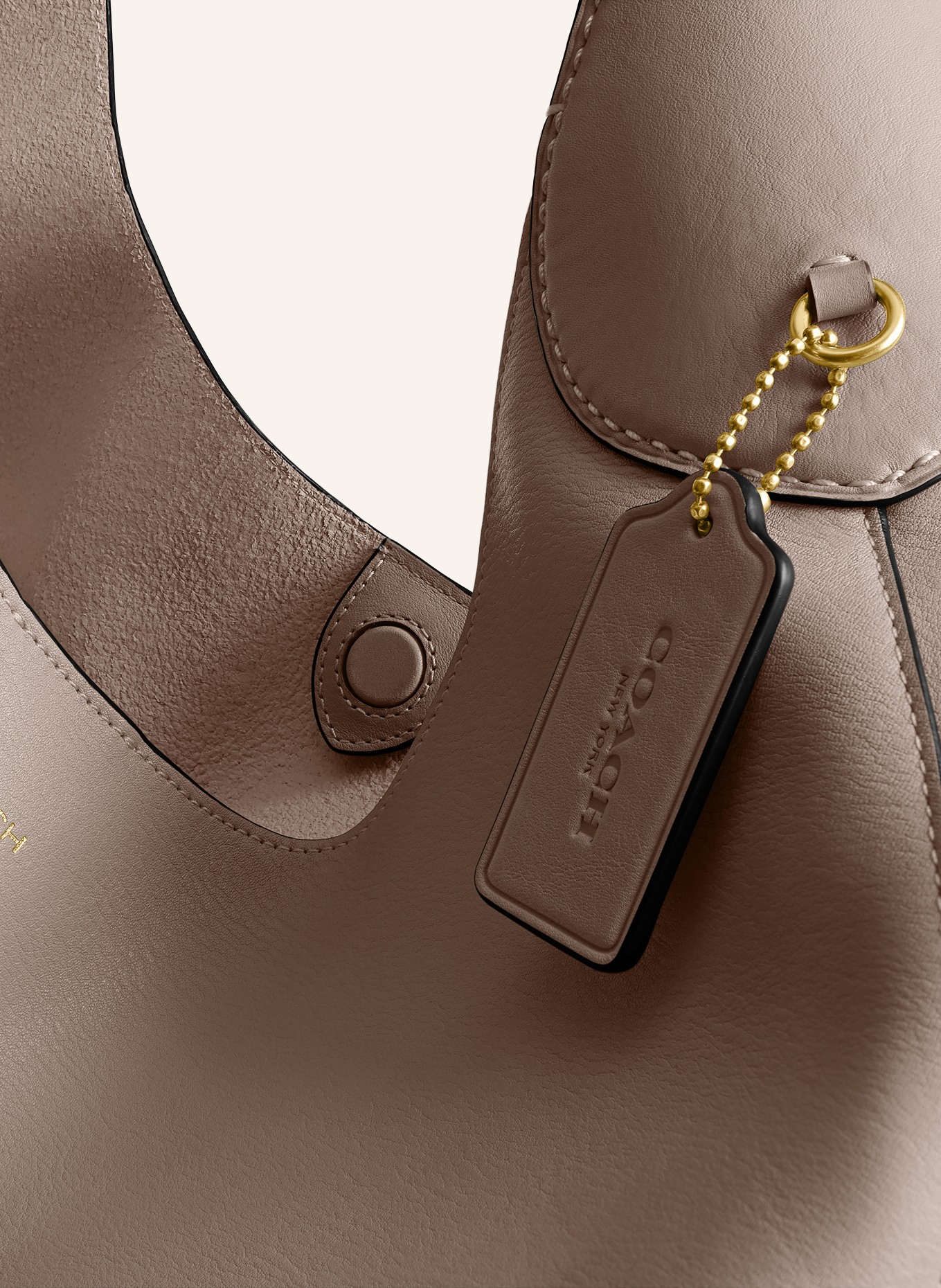 COACH BROOKLYN LARGE Tote Bag: TAUPE