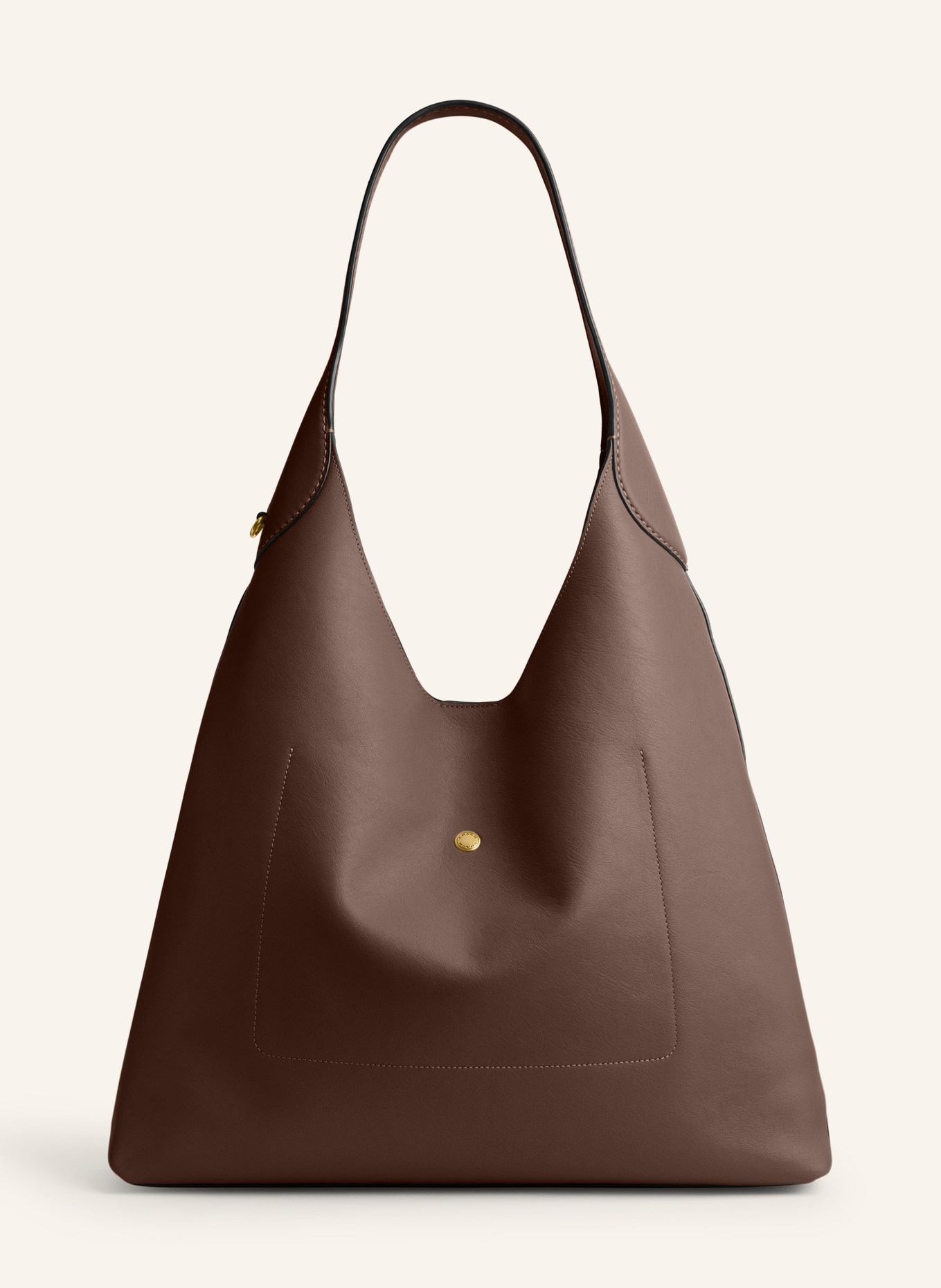 COACH BROOKLYN LARGE Tote Bag: DARK BROWN