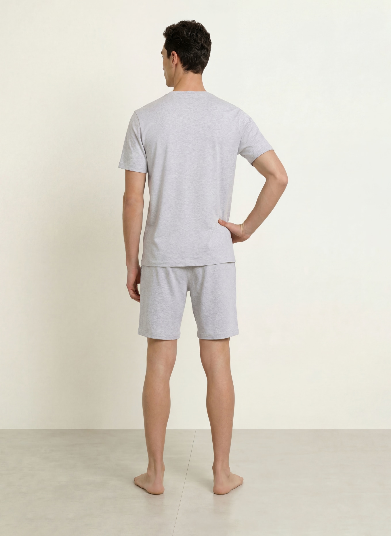 BOSS Pajama shirt MIX&MATCH: LIGHT GRAY
