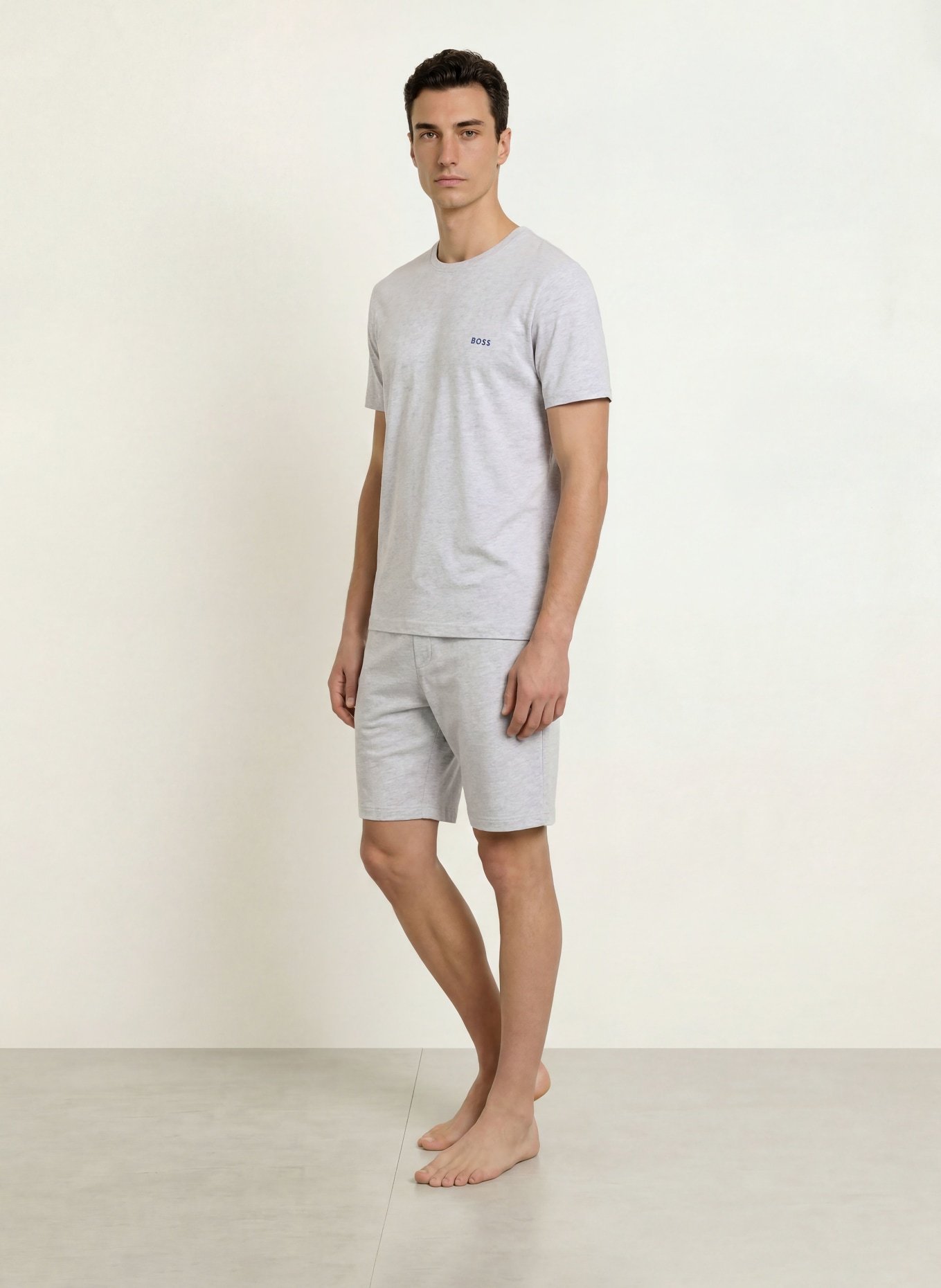 BOSS Pajama shirt MIX&MATCH: LIGHT GRAY