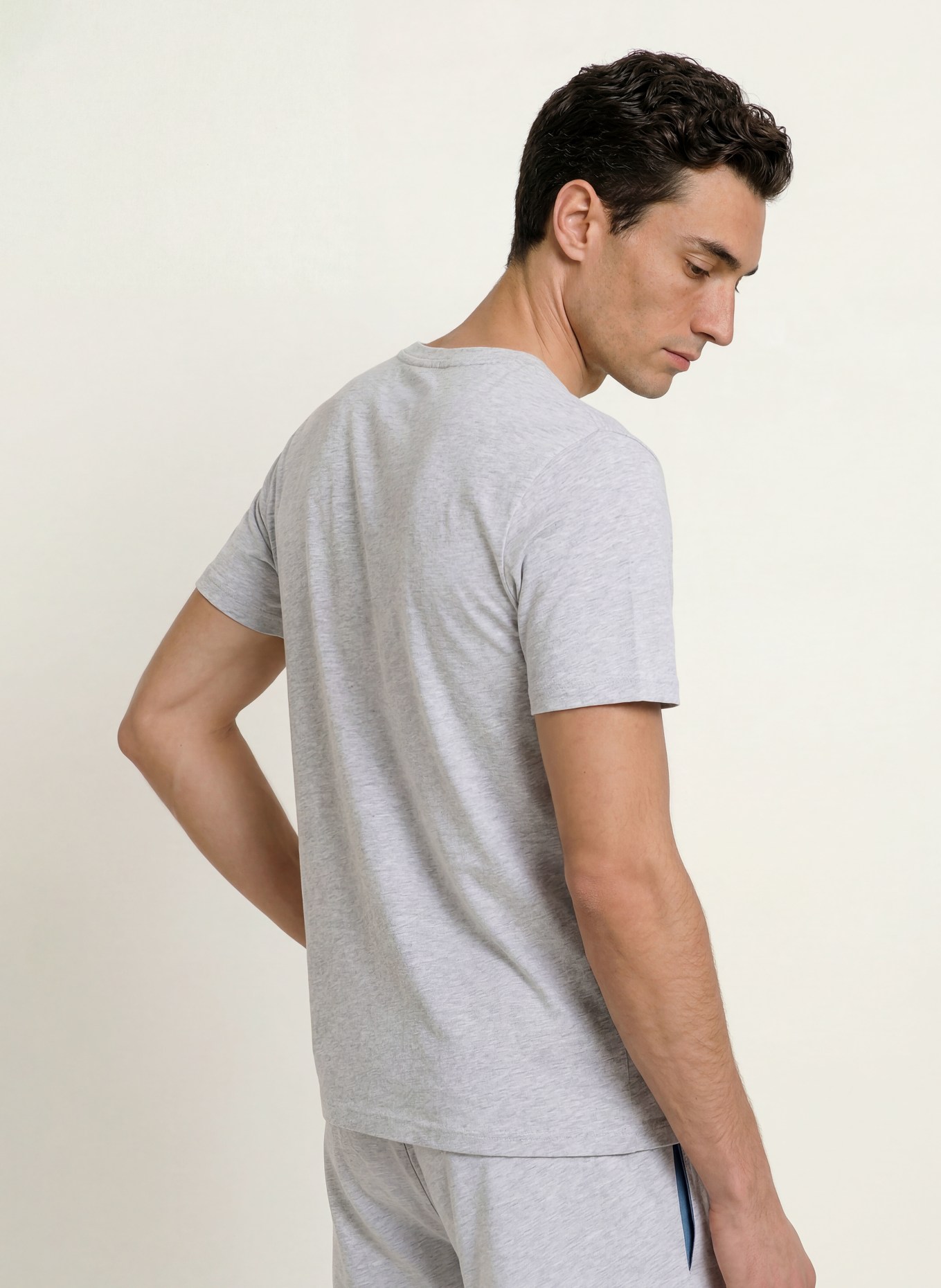 BOSS Pajama shirt MIX&MATCH: LIGHT GRAY