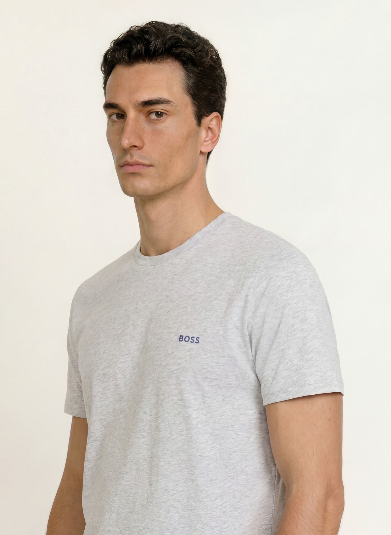 BOSS Pajama shirt MIX&MATCH: LIGHT GRAY