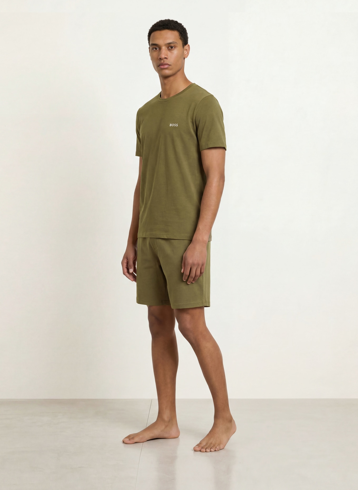 BOSS Pajama shirt MIX&MATCH: OLIVE
