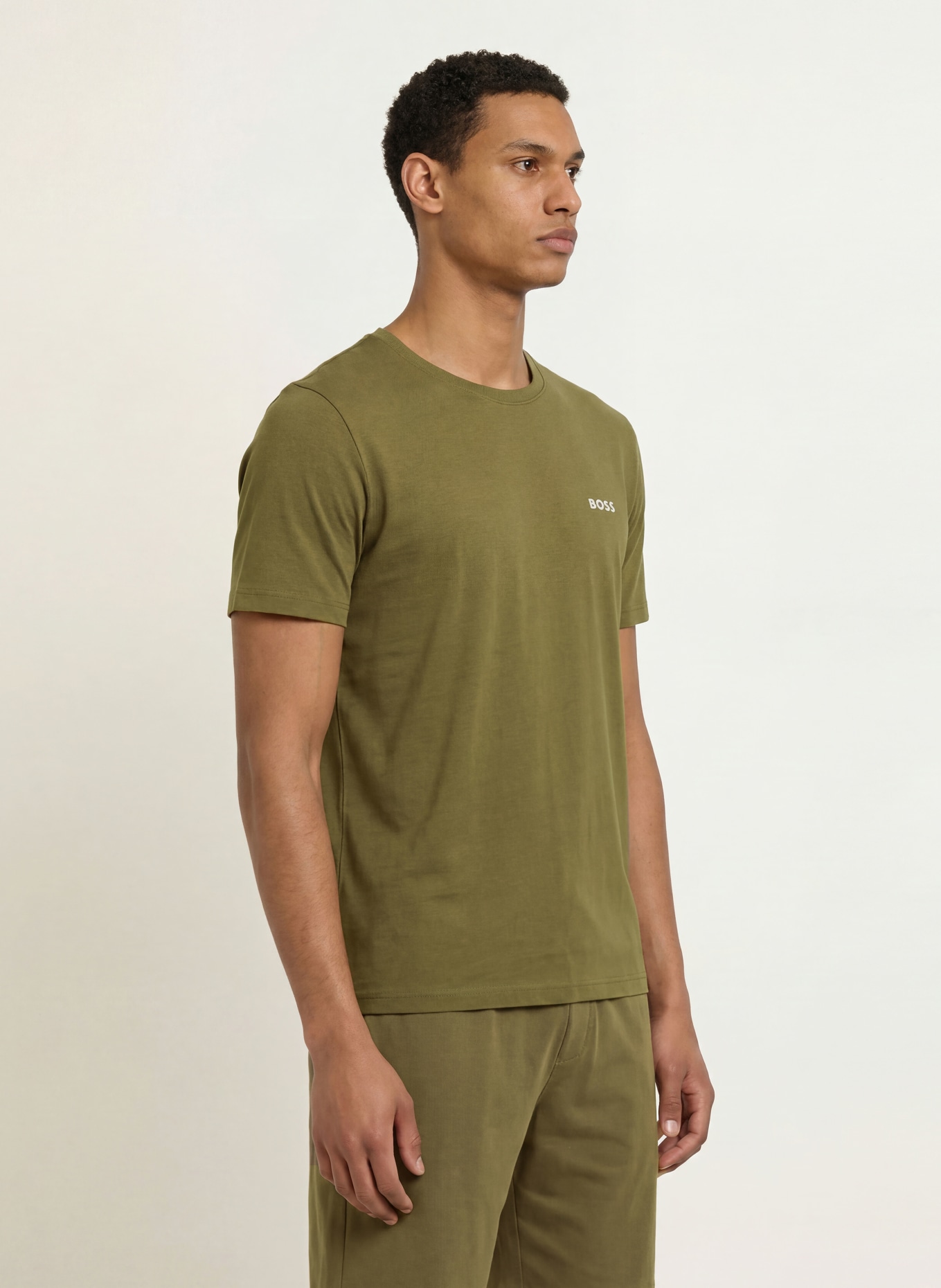 BOSS Pajama shirt MIX&MATCH: OLIVE