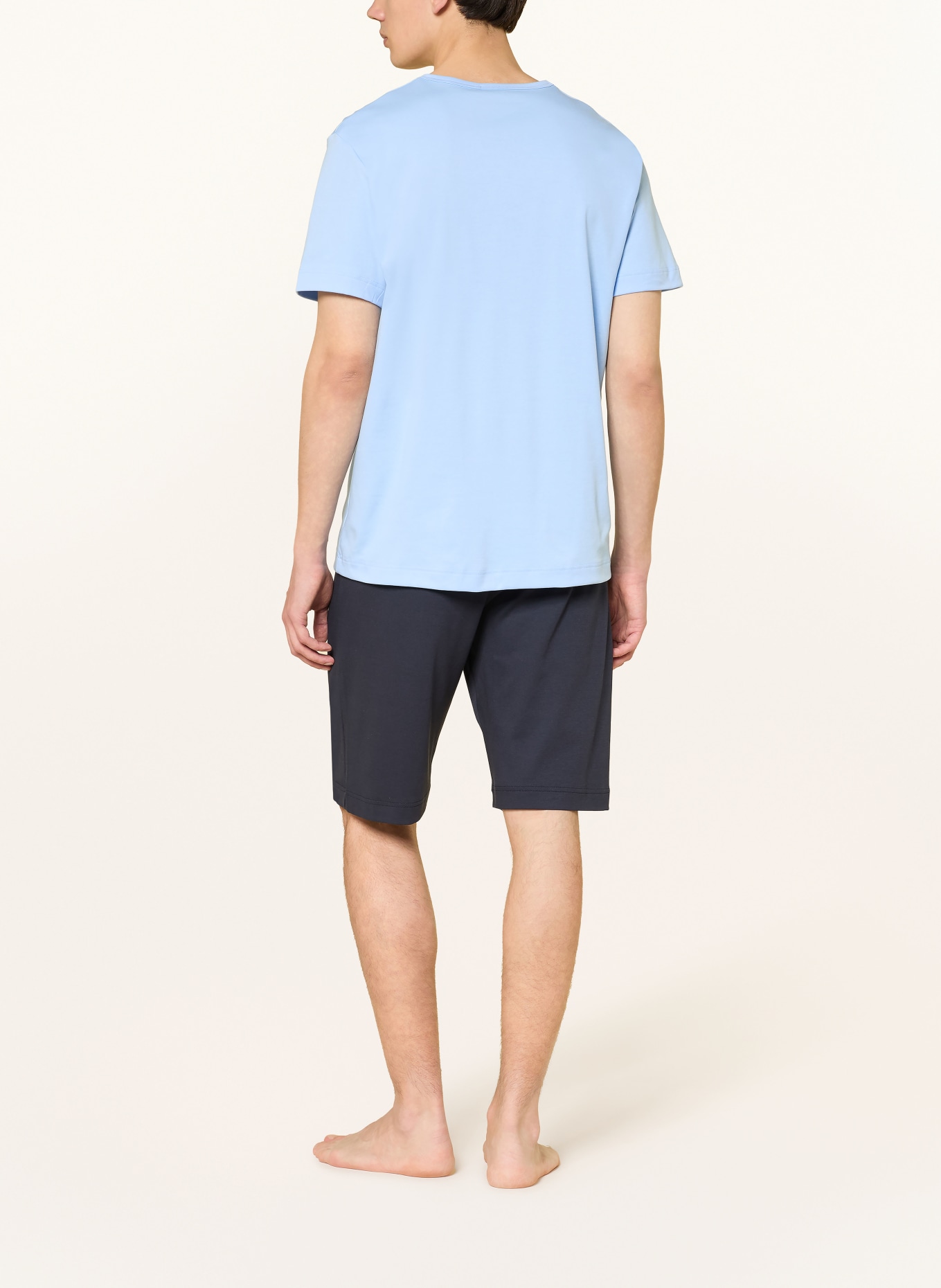 mey Schlafshirt Serie SOLID NIGHT: HELLBLAU