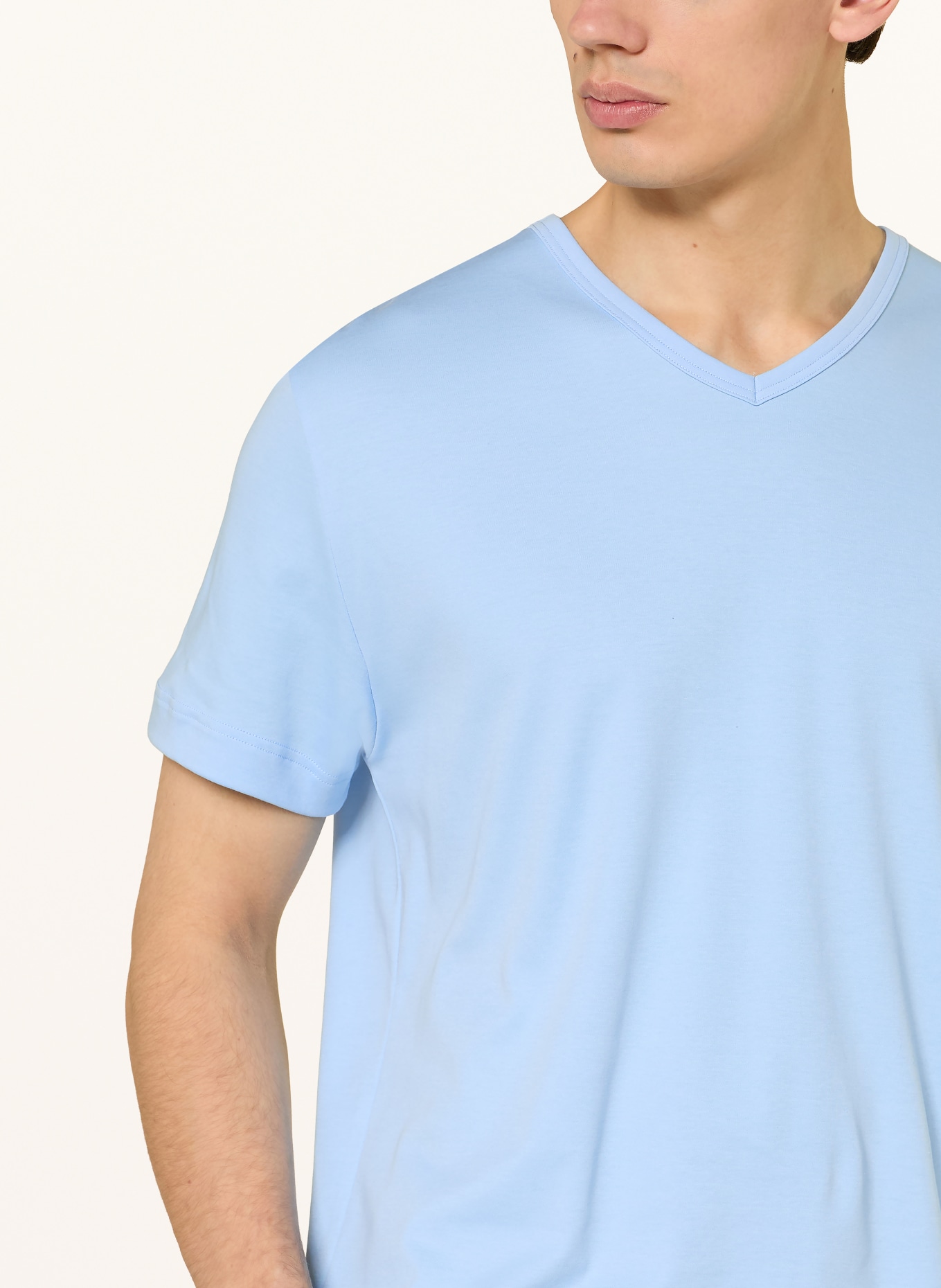 mey Schlafshirt Serie SOLID NIGHT: HELLBLAU