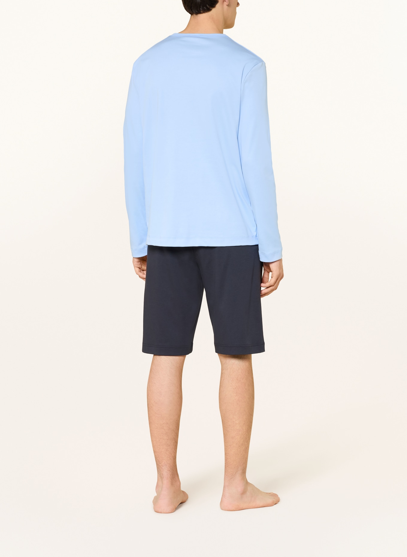 mey Pajama shirt series SOLID NIGHT: LIGHT BLUE