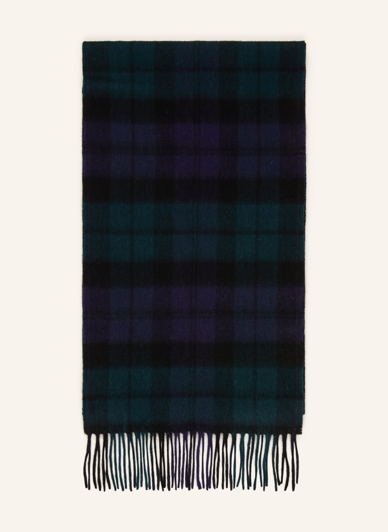 Barbour Scarf: BLACK / DARK GREEN / DARK BLUE