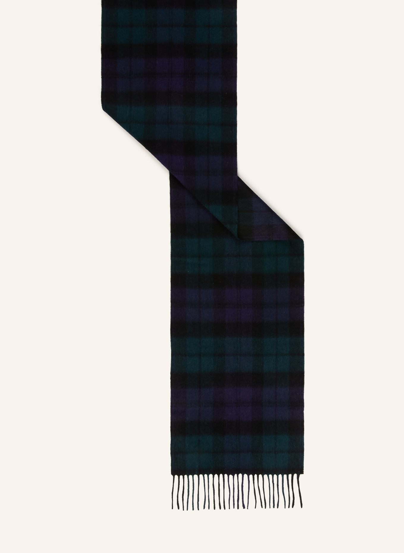 Barbour Scarf: BLACK / DARK GREEN / DARK BLUE