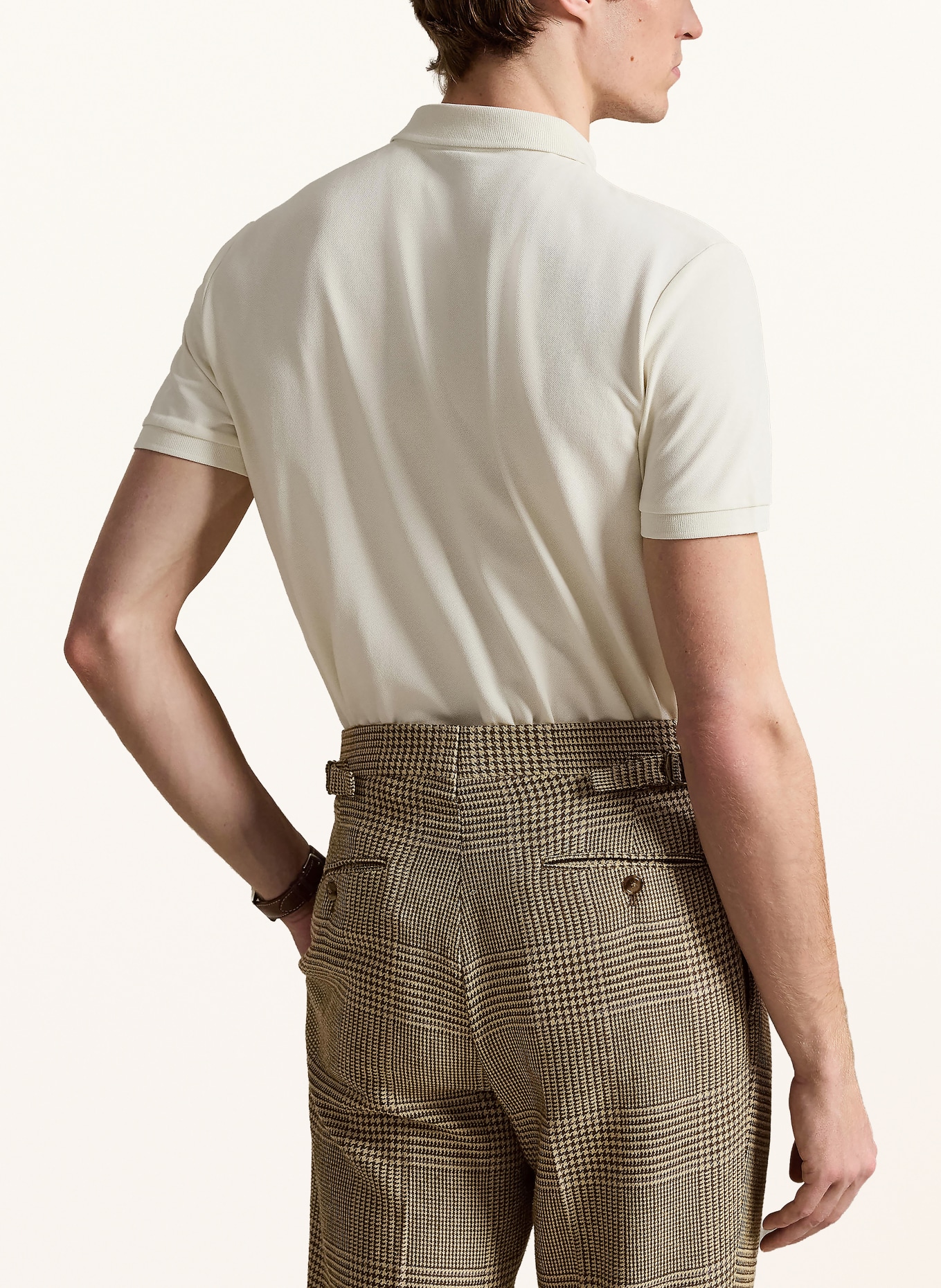 POLO RALPH LAUREN Polo piqué coupe slim personnalisé: BLANC
