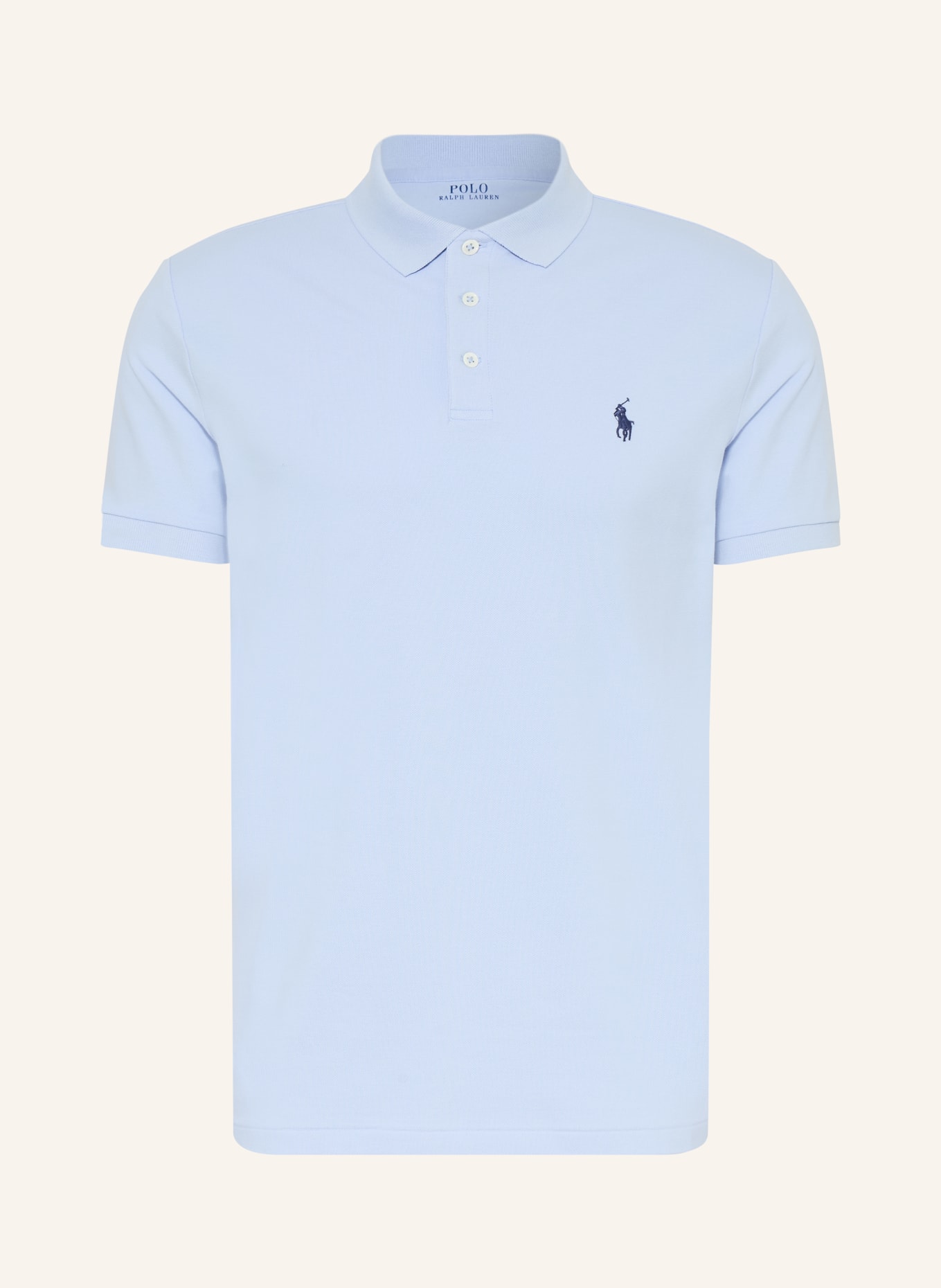 POLO RALPH LAUREN Polo piqué coupe slim personnalisé: BLEU CLAIR