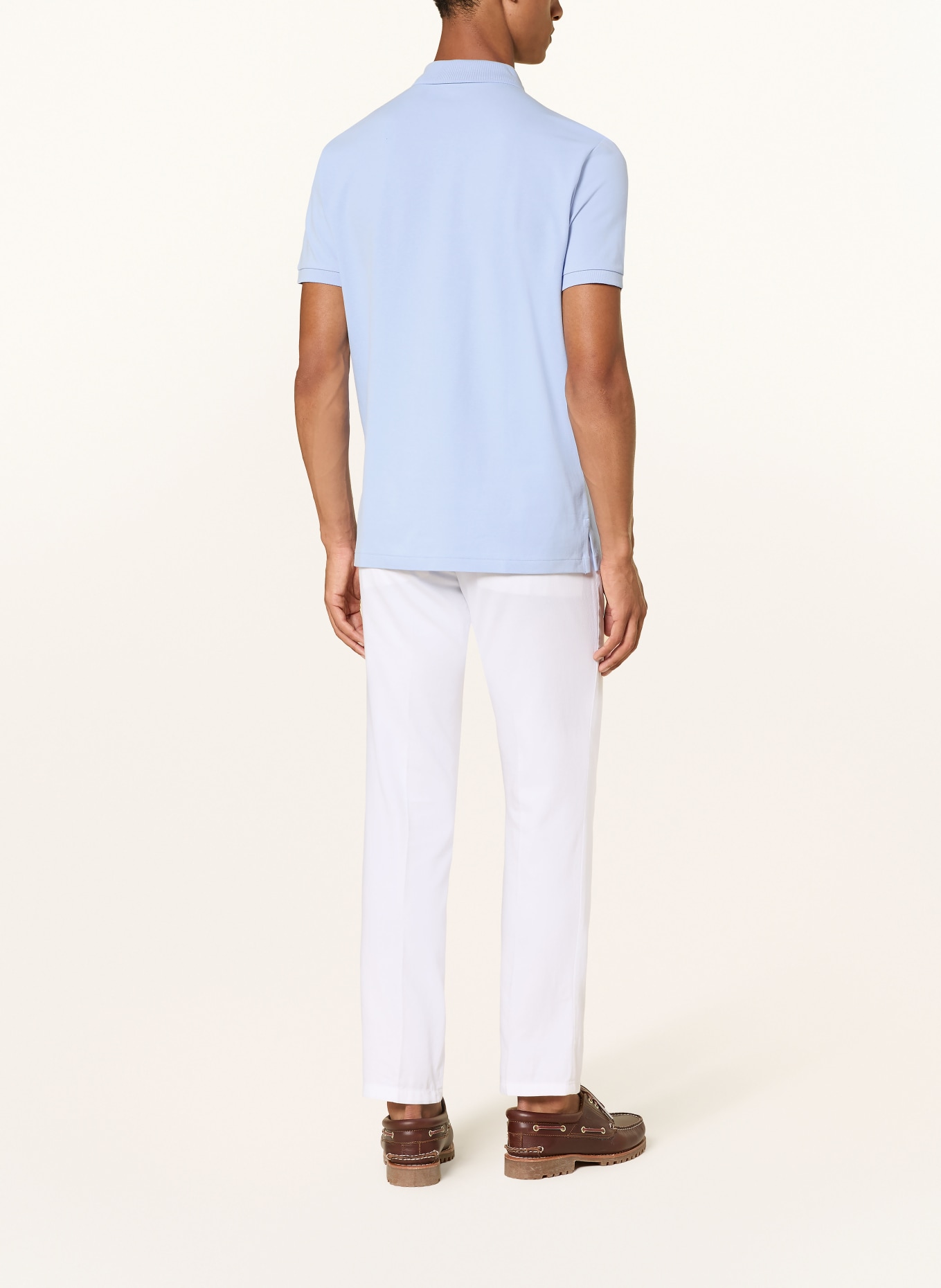 POLO RALPH LAUREN Polo piqué coupe slim personnalisé: BLEU CLAIR