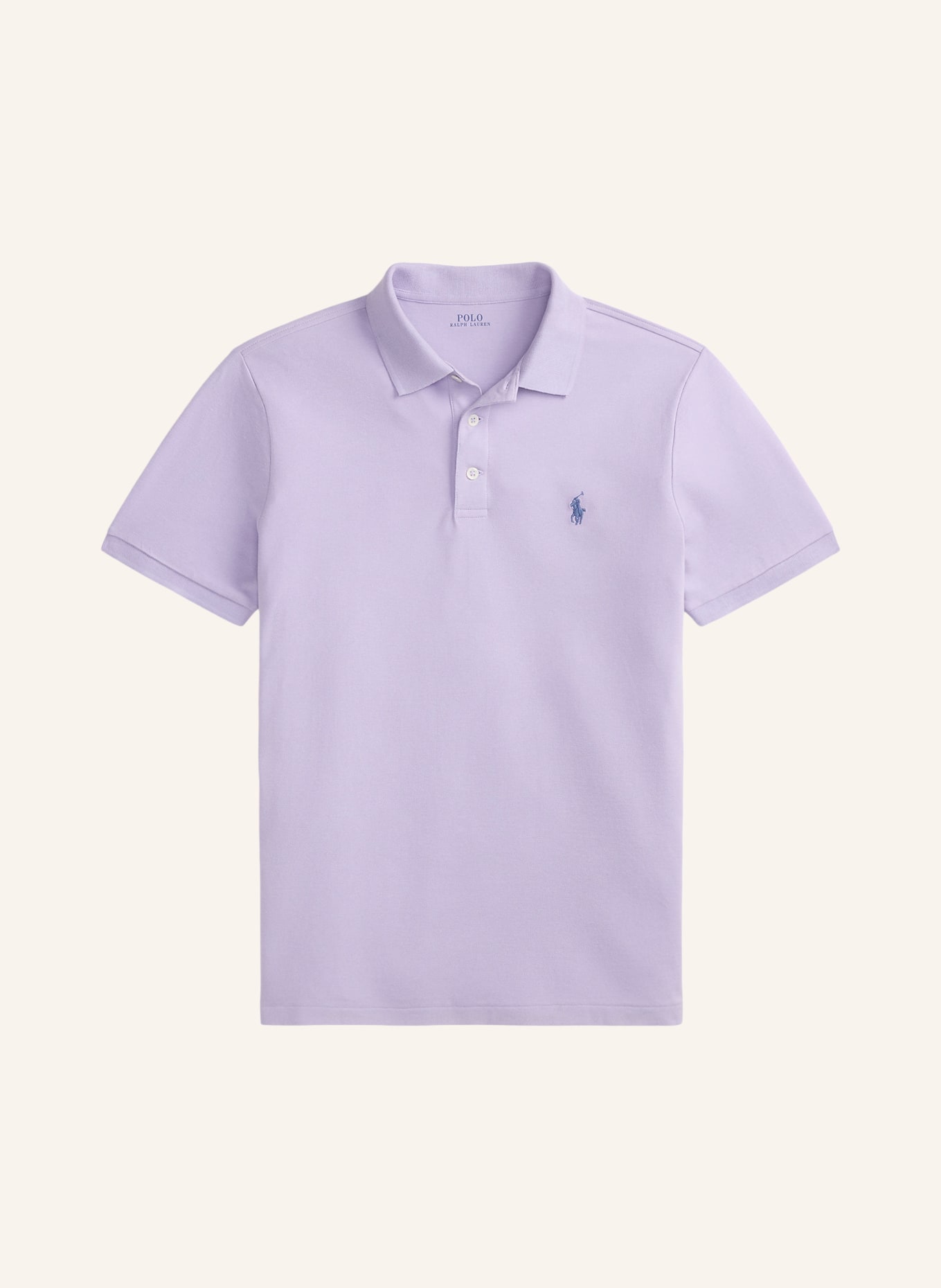 POLO RALPH LAUREN Polo piqué coupe slim personnalisé: LILAS