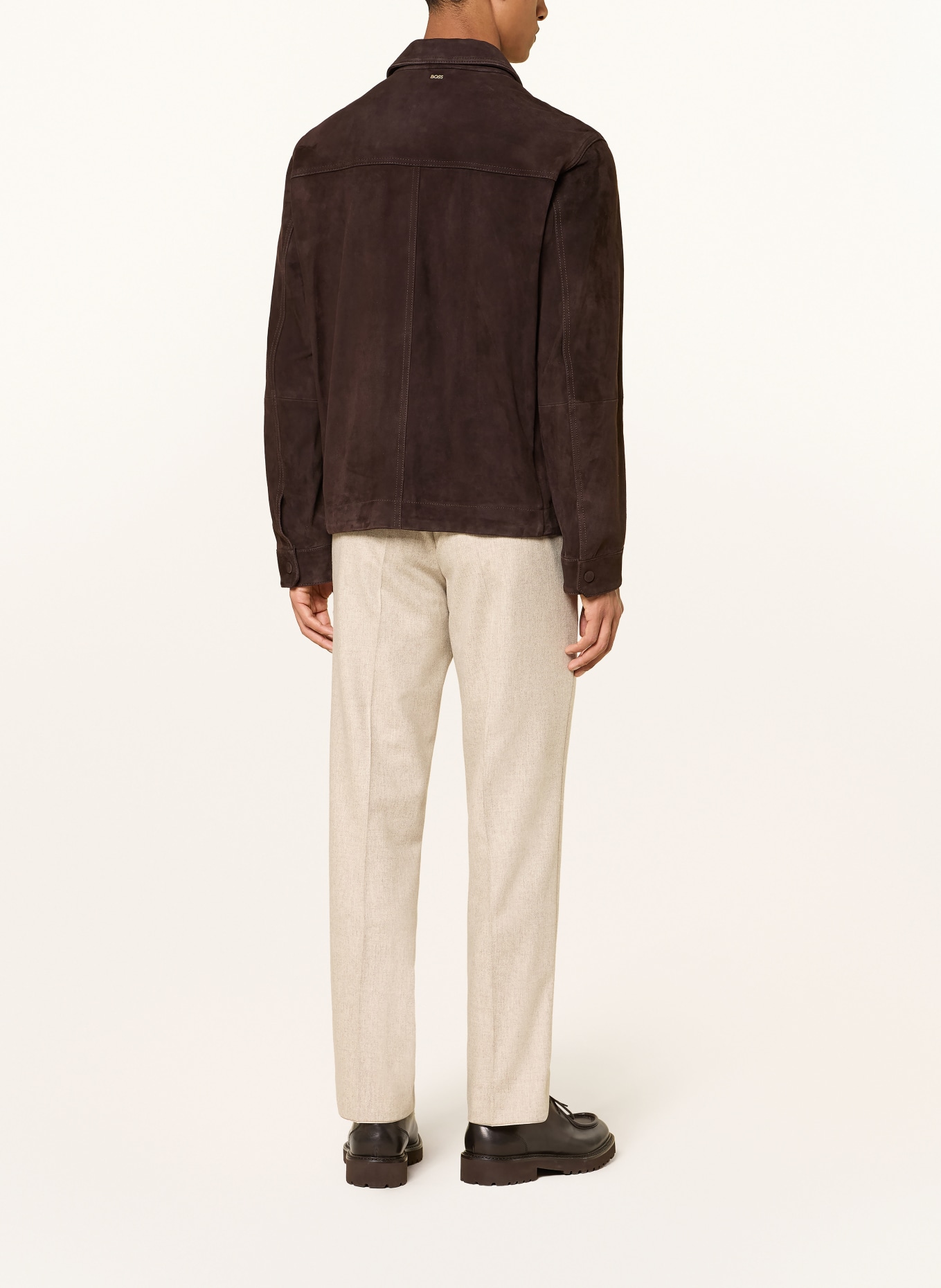 HILTL Broek PIACENZA Regular Fit: BEIGE / LICHTBRUIN