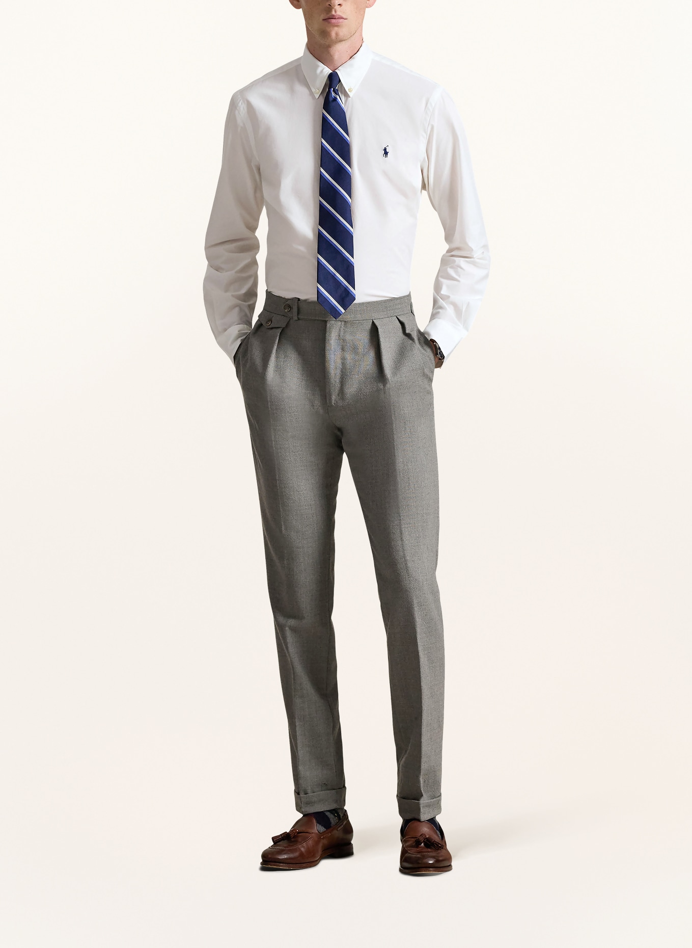POLO RALPH LAUREN Overhemd Custom Fit: WIT