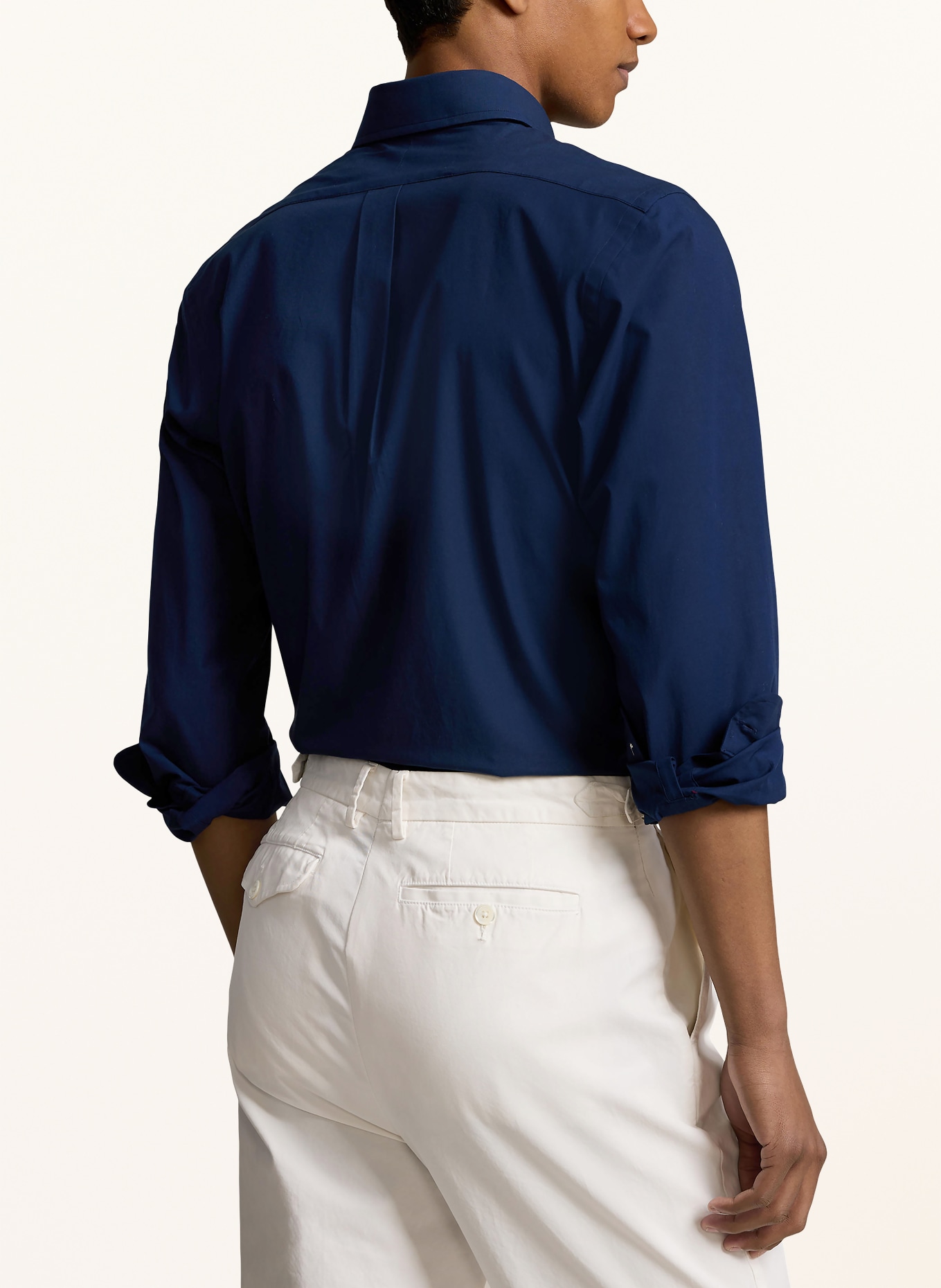 POLO RALPH LAUREN Overhemd Custom Fit: DONKERBLAUW
