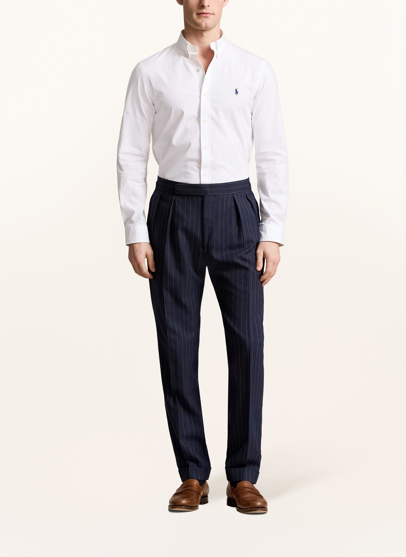 POLO RALPH LAUREN Overhemd Slim Fit: WIT