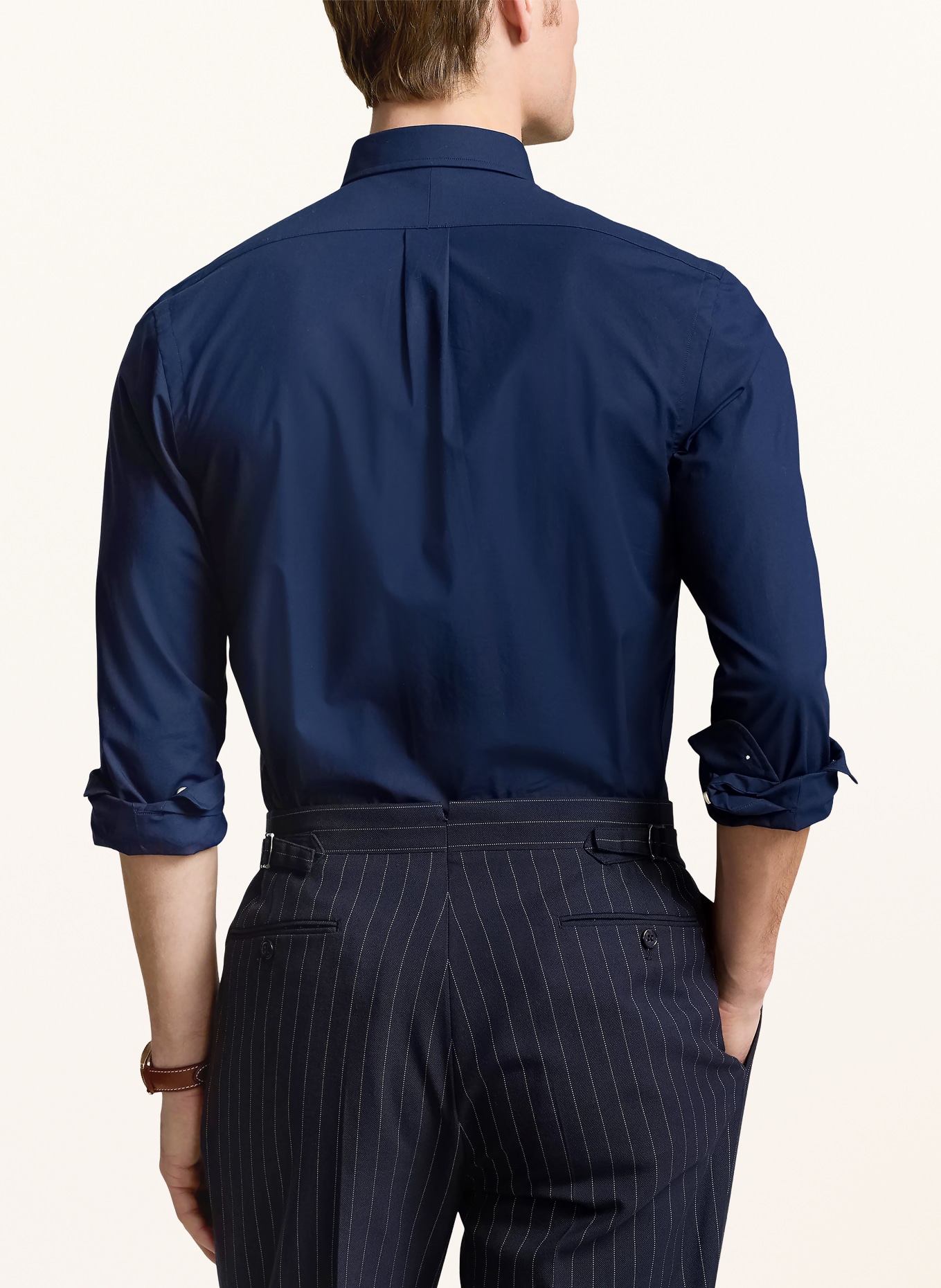 POLO RALPH LAUREN Overhemd Slim Fit: DONKERBLAUW