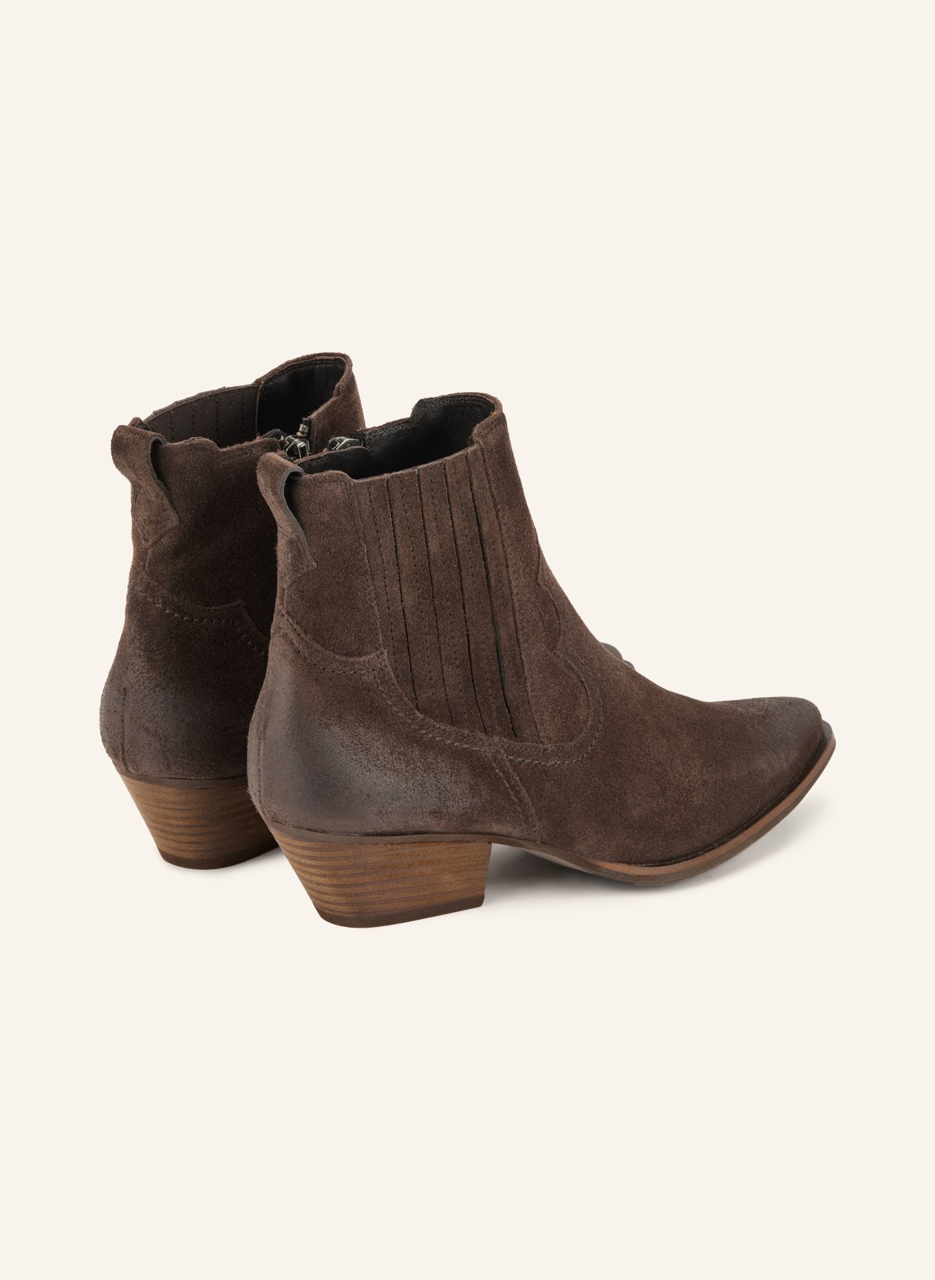 paul green Cowboy boots: DARK BROWN