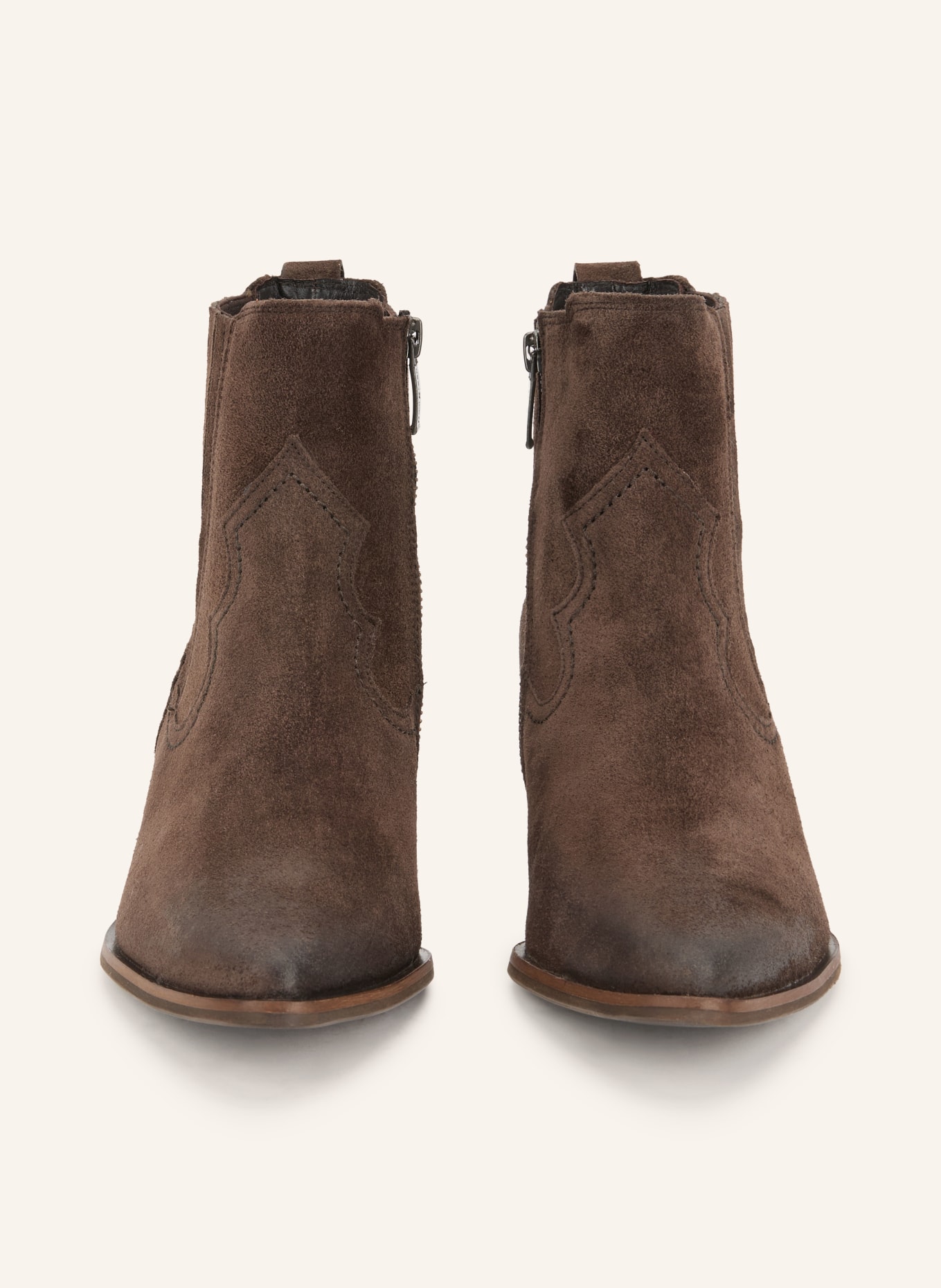 paul green Cowboy boots: DARK BROWN