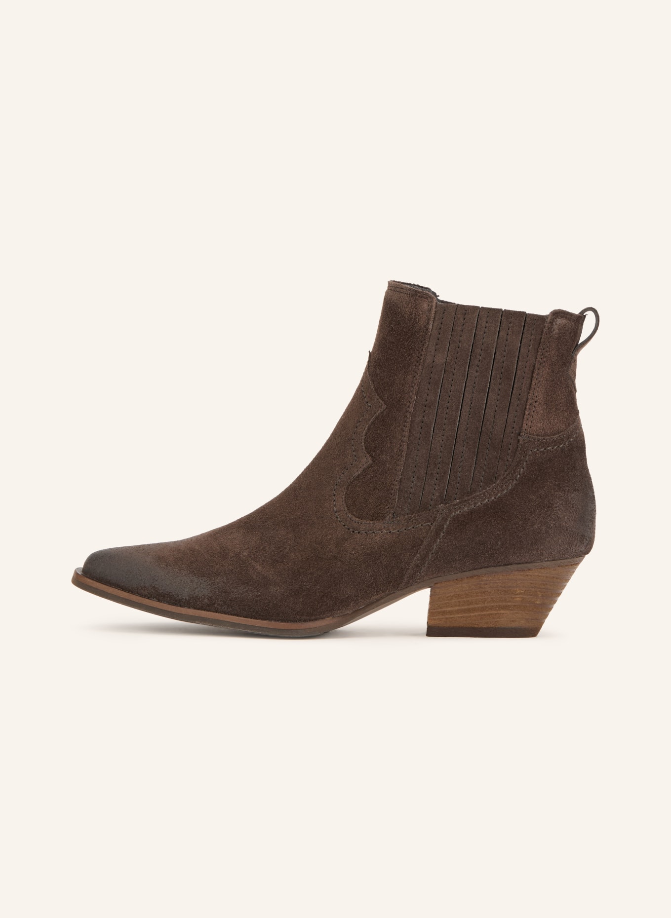 paul green Cowboy boots: DARK BROWN