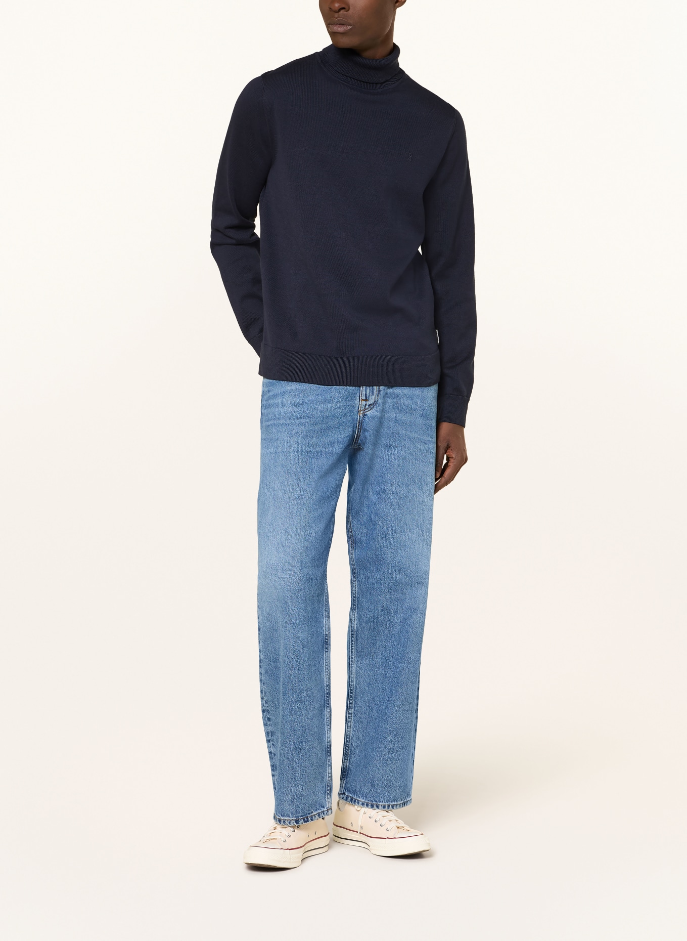 ARMEDANGELS Turtleneck sweater GAARDO: DARK BLUE