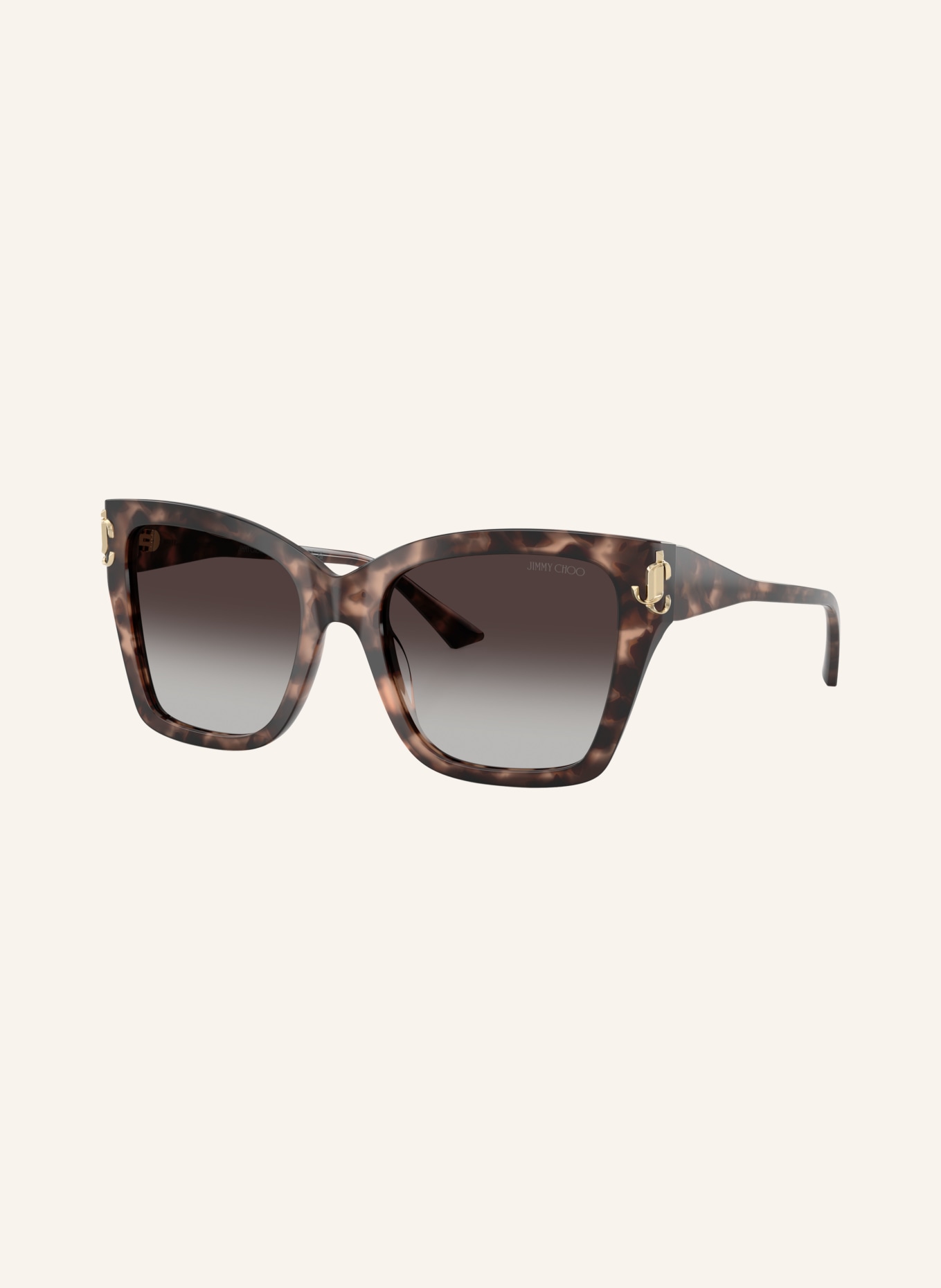JIMMY CHOO Solbriller JC5012 KIRA: HAVANA/ GRÅ GRADERING