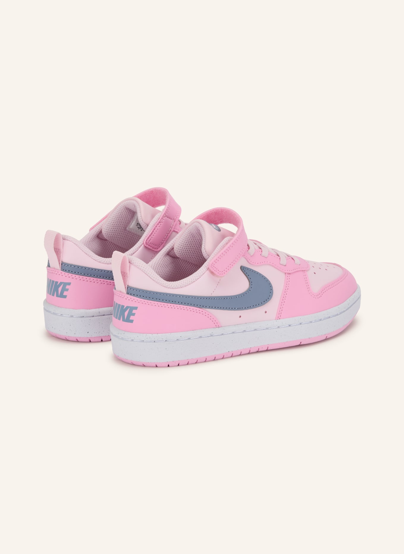 Nike Baskets COURT BOROUGH LOW RECRAFT: ROSE / ROSE CLAIR / GRIS FONCÉ
