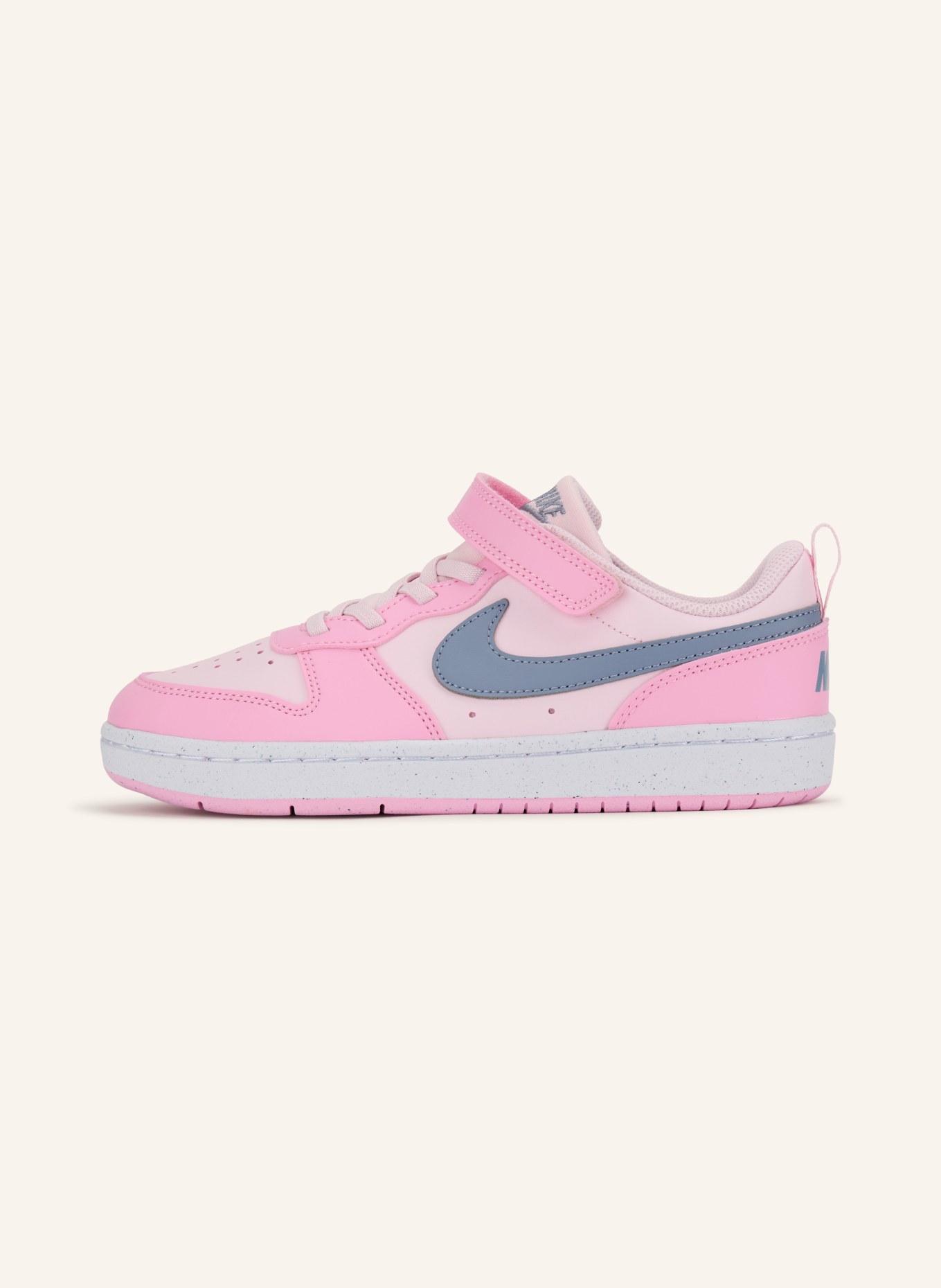 Nike Baskets COURT BOROUGH LOW RECRAFT: ROSE / ROSE CLAIR / GRIS FONCÉ