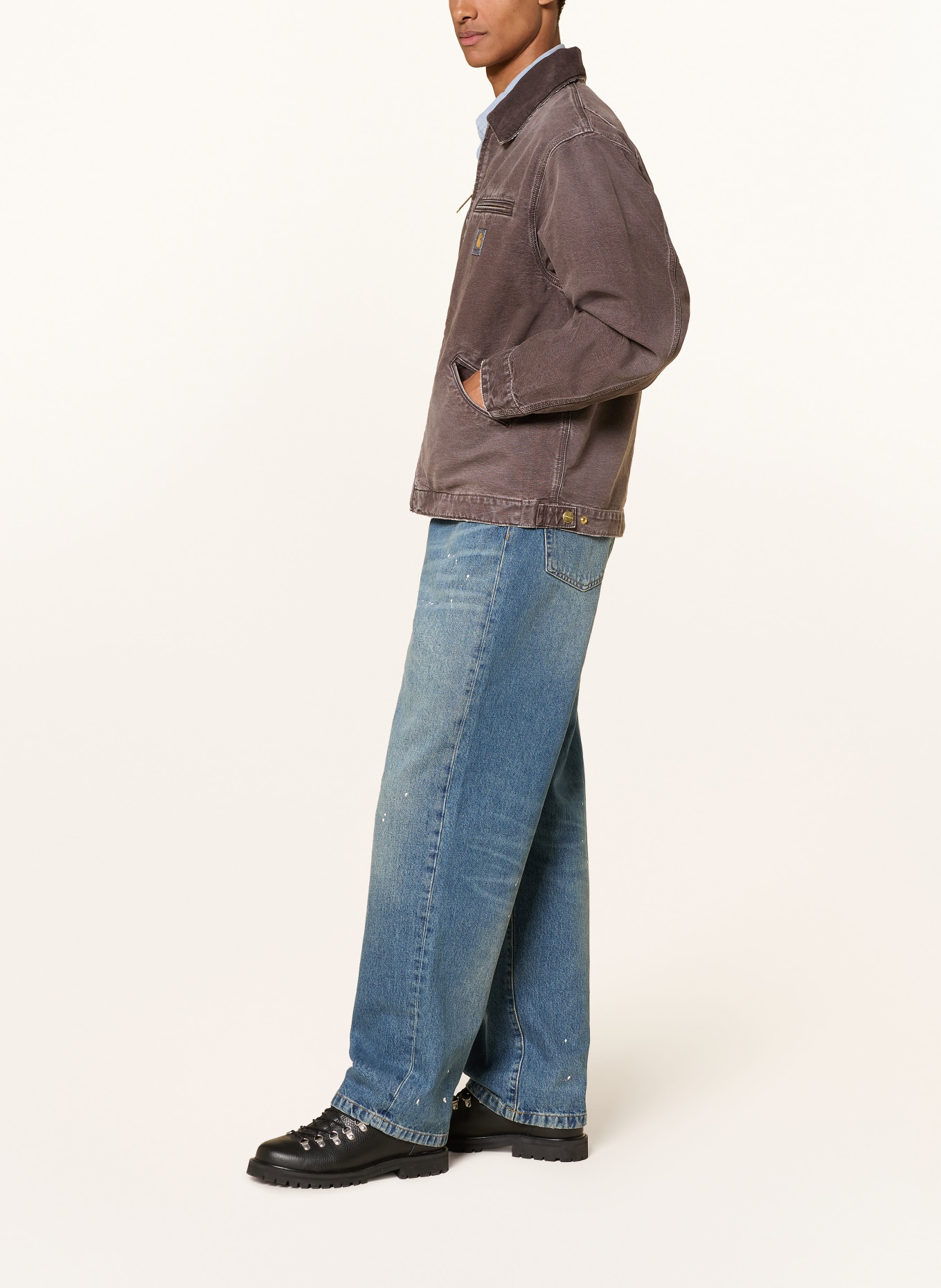 carhartt WIP Jean LANDON coupe ample et fuselée: 01EJ BLUE